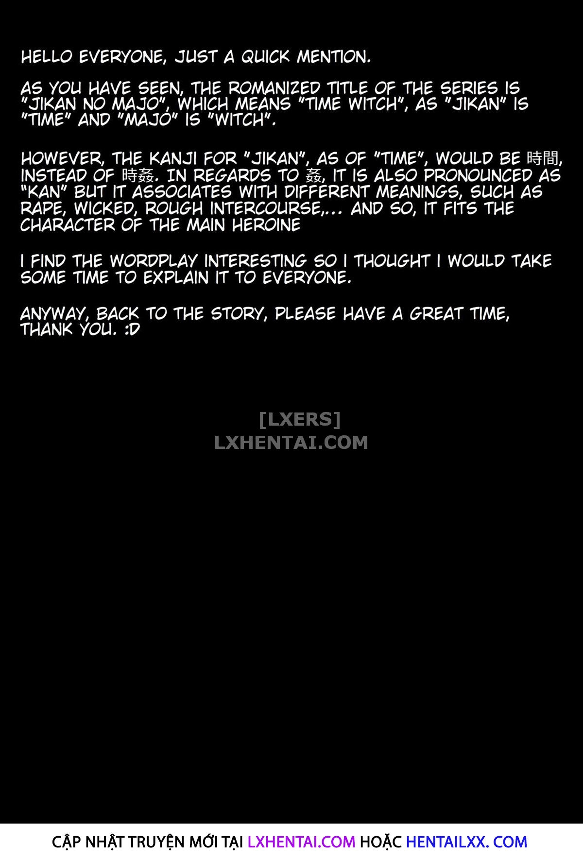 Đọc truyện hentai Jikan No Majo 3 - Oneshot