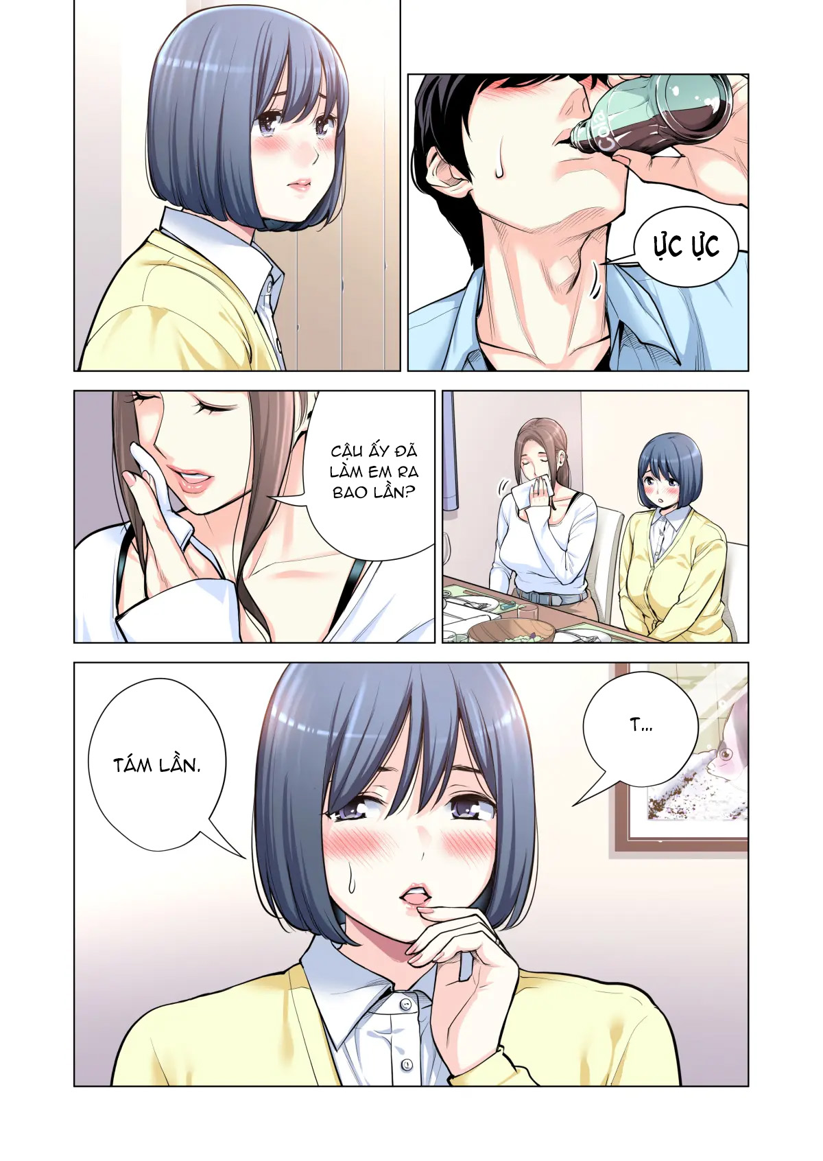 Đọc truyện hentai Bà chị có chồng ở tổ dân phố rất gợi tình 3: Bữa ăn của người có chồng - Oneshot