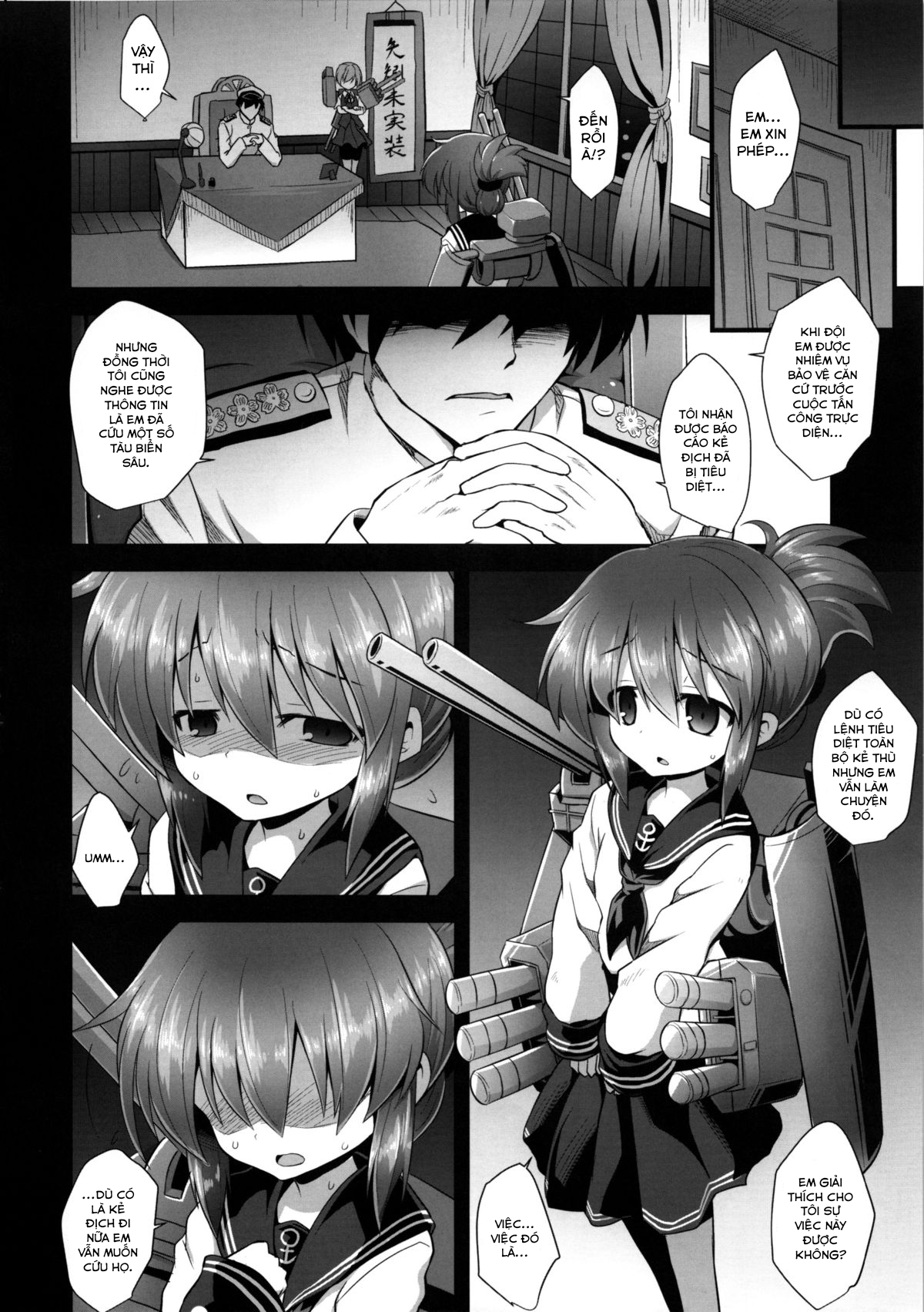 Đọc truyện hentai Thụ thai cho các bé nữ hạm (Kantai Collection -KanColle-) - Chap 1: Bé Inazuma