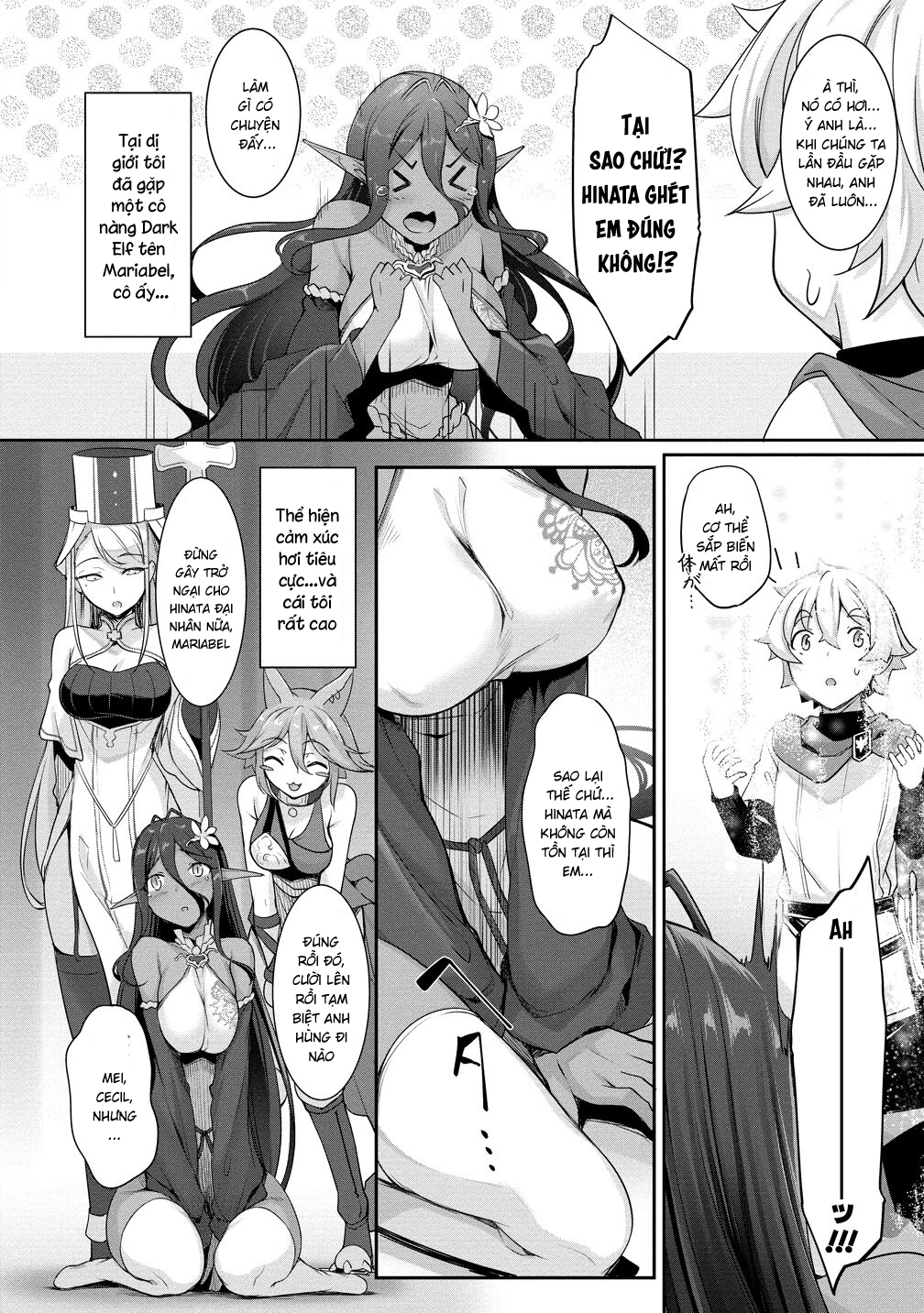 Đọc truyện hentai Cô nàng Dark Elf vì quá yêu tôi mà theo đuổi tôi từ thế giới khác - Chap 3