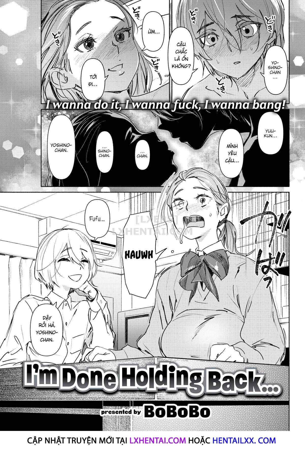 Đọc truyện hentai I'm Done Holding Back... - Oneshot