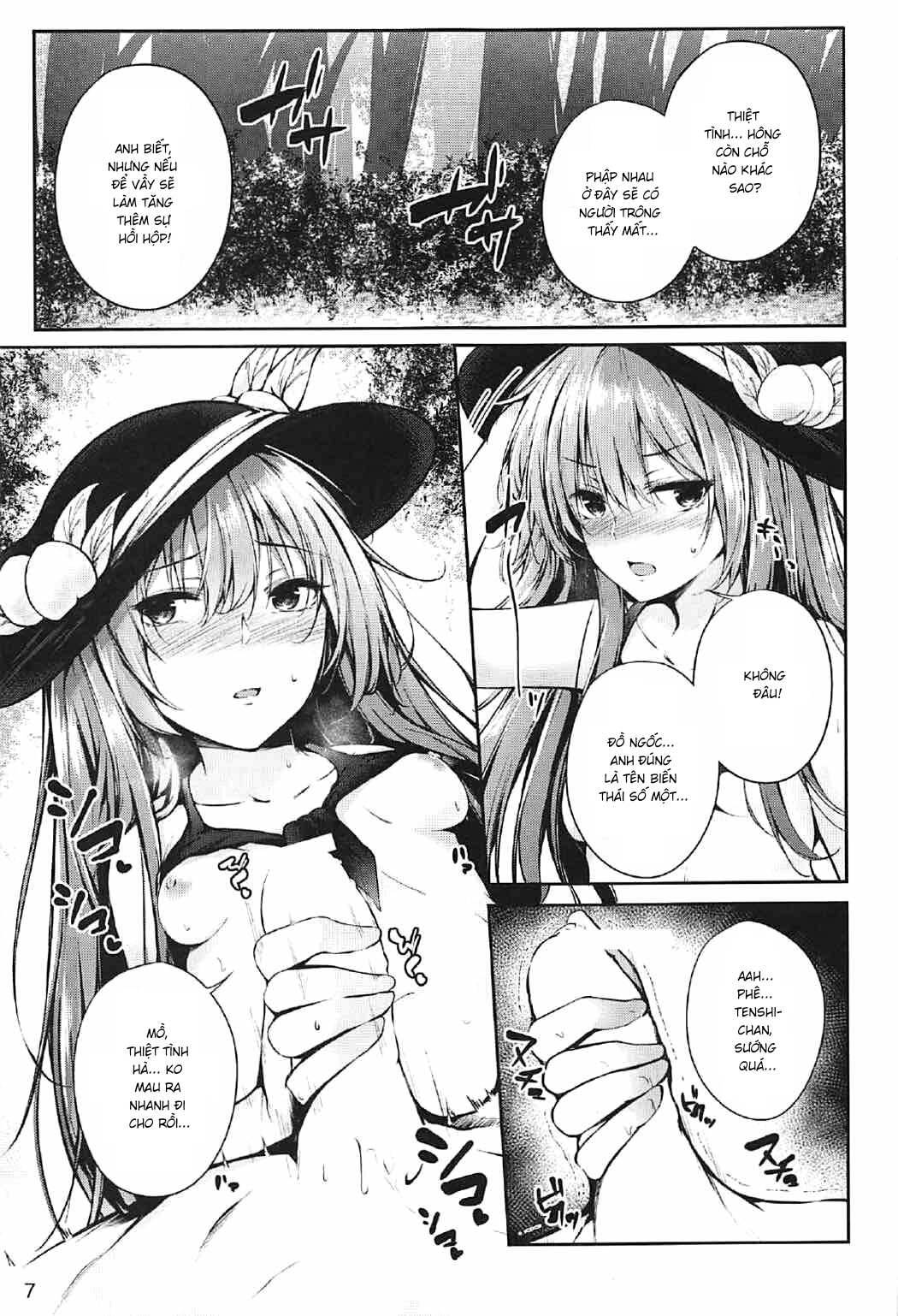Đọc truyện hentai Tenshi Onee-chan 2 Makasenasai! (Touhou Project) - Oneshot