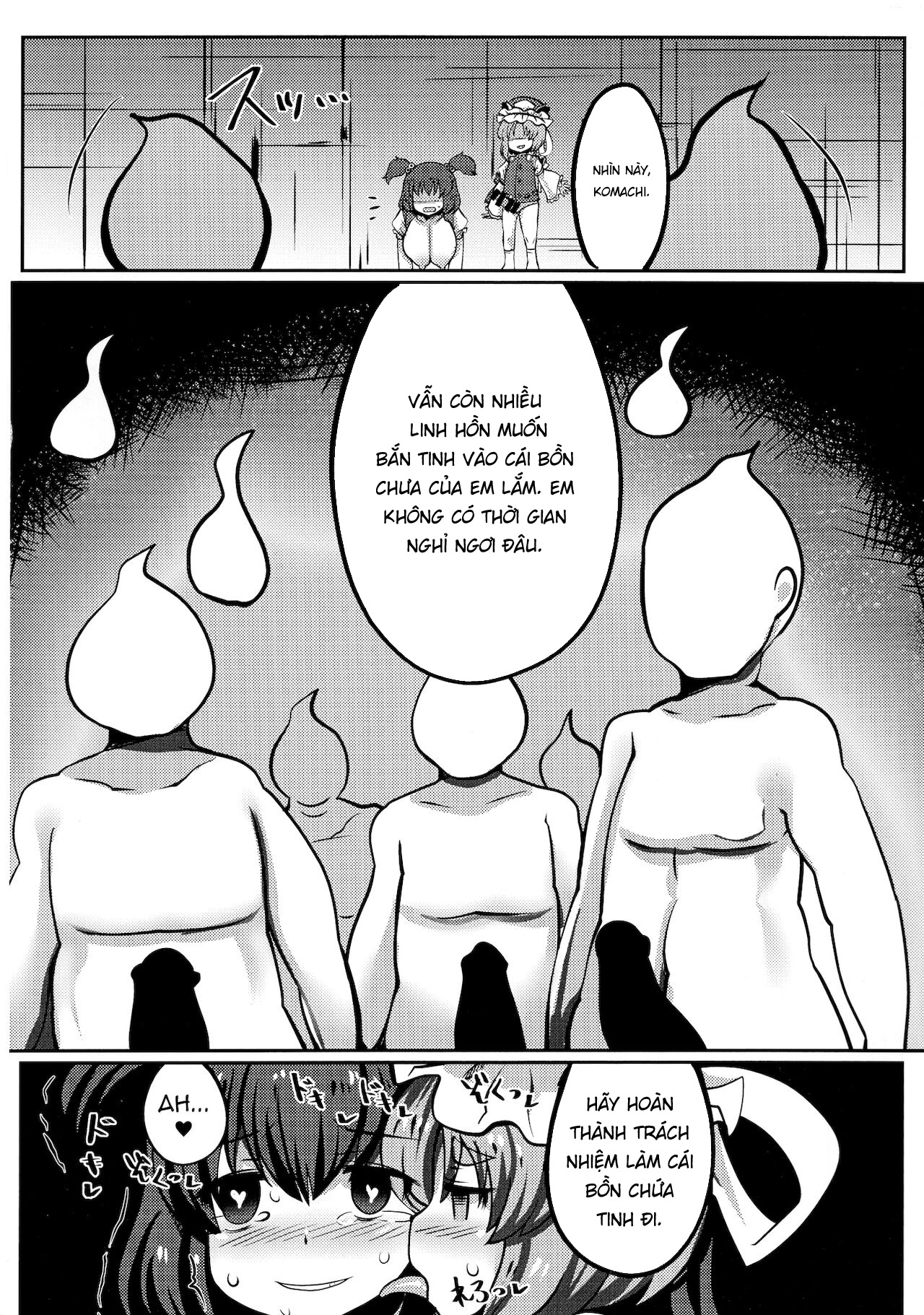 Đọc truyện hentai Onozuka Komachi Kabeshiri no Kei ni Shosu - Oneshot