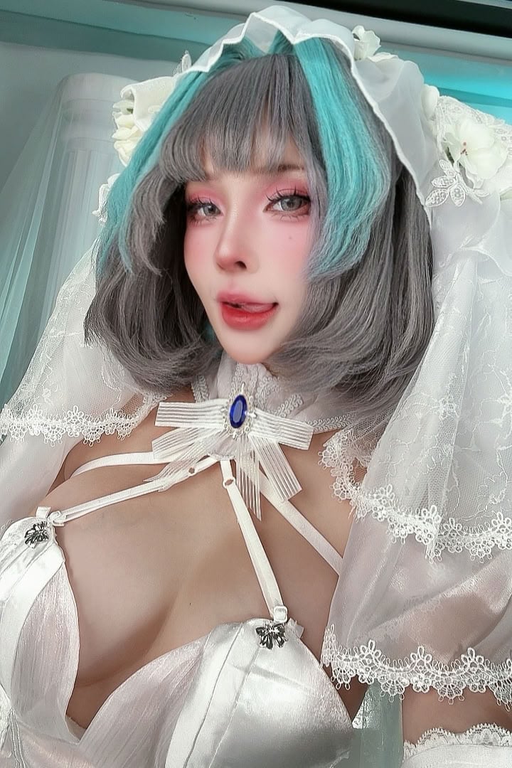 Đọc truyện hentai Tuyển tập Albums siêu phẩm Cosplay - Chap 1416 - Sayo Momo - Bride Cheshire