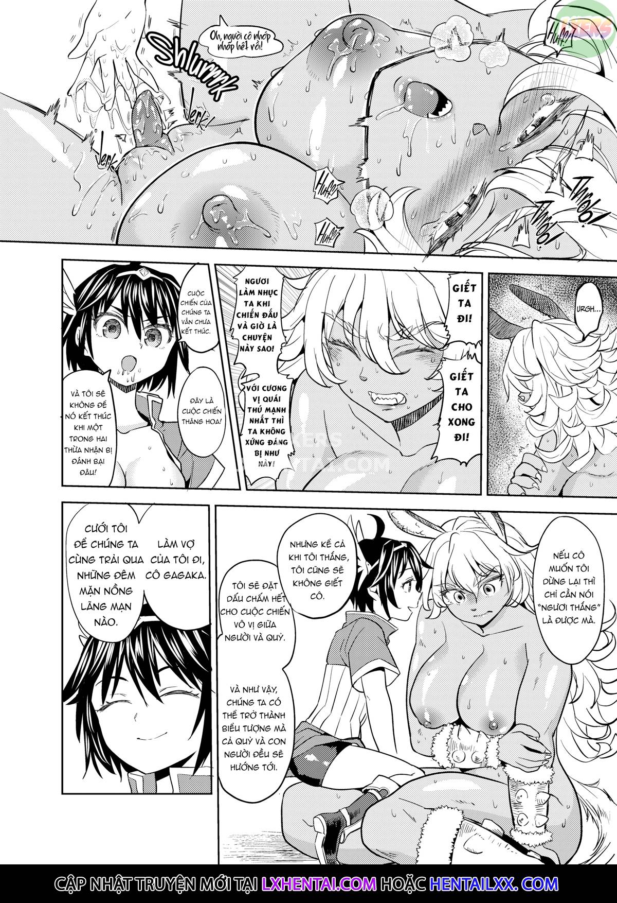 Đọc truyện hentai Tái sinh thành một nữ anh hùng có 5 người vợ quỷ - Chap 1