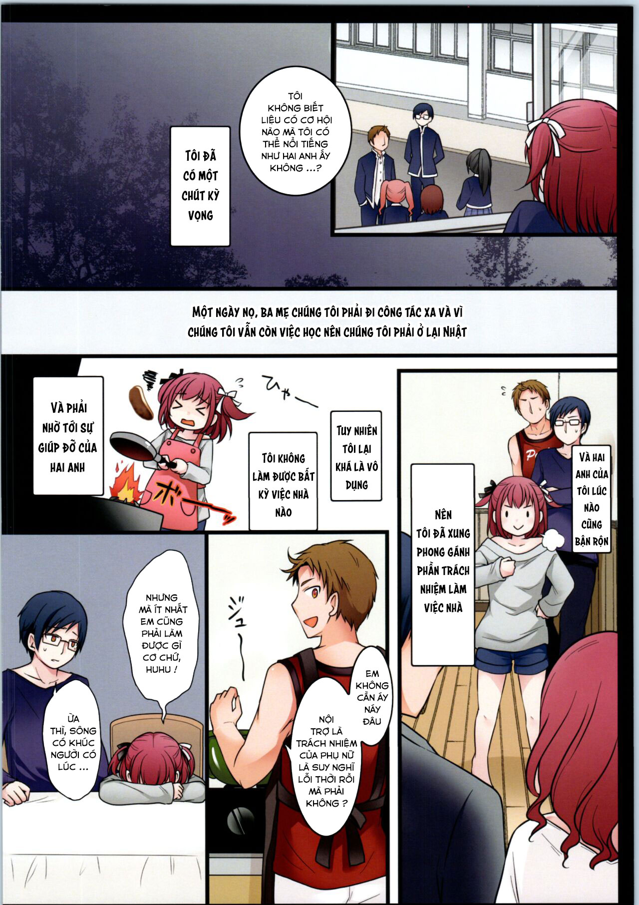 Đọc truyện hentai TS Shite Onitatchi no Seiyokushori Kakari ni natta tachi no toaru Ichinichi - Oneshot