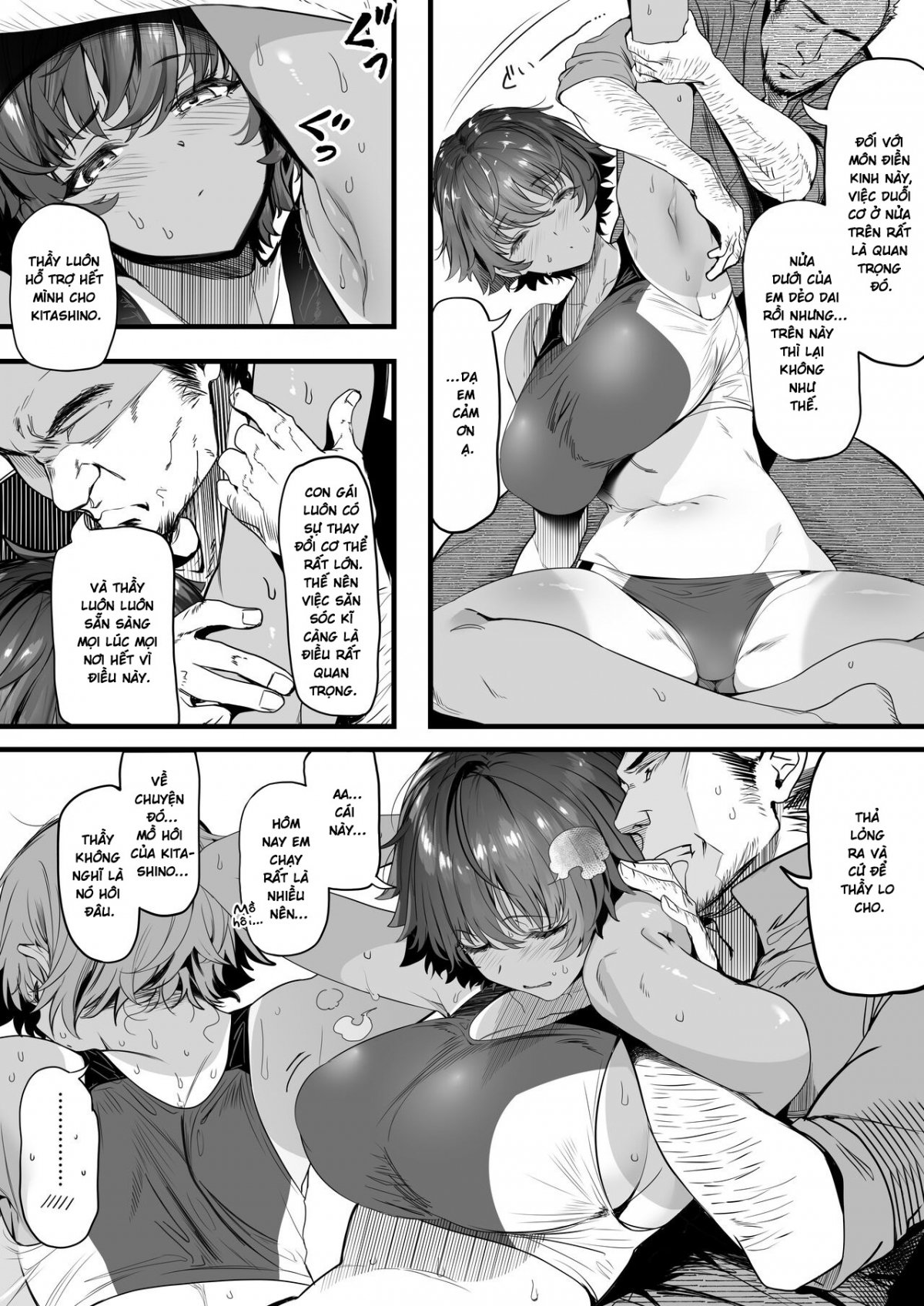 Đọc truyện hentai Rikujoubu no Bokukko Doukyuusei ga Chuunen Komon ni Mesu ni Sareru Ichibu Shijuu - Oneshot cực ngắn