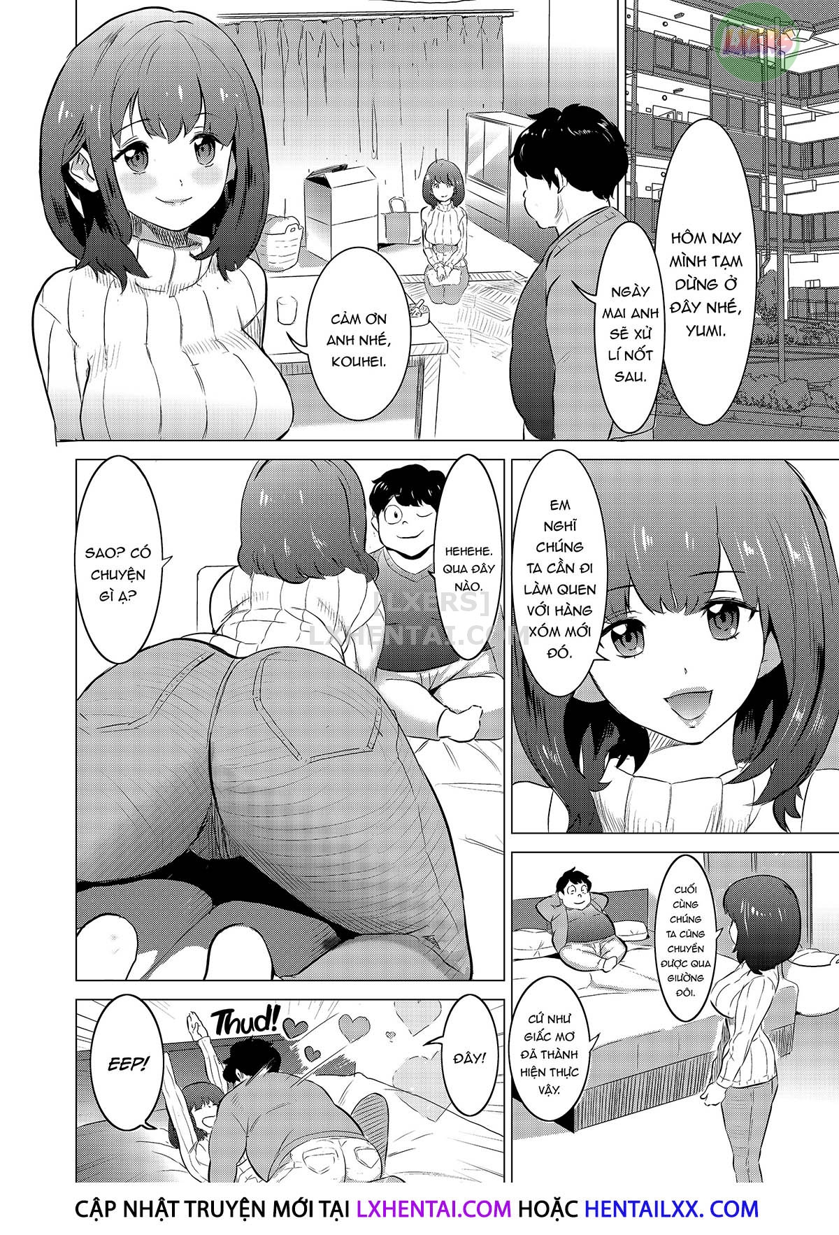 Đọc truyện hentai My Wife Would Never Moan Like in the Unrealistic Porn My Neighbor Watches - Chap 1