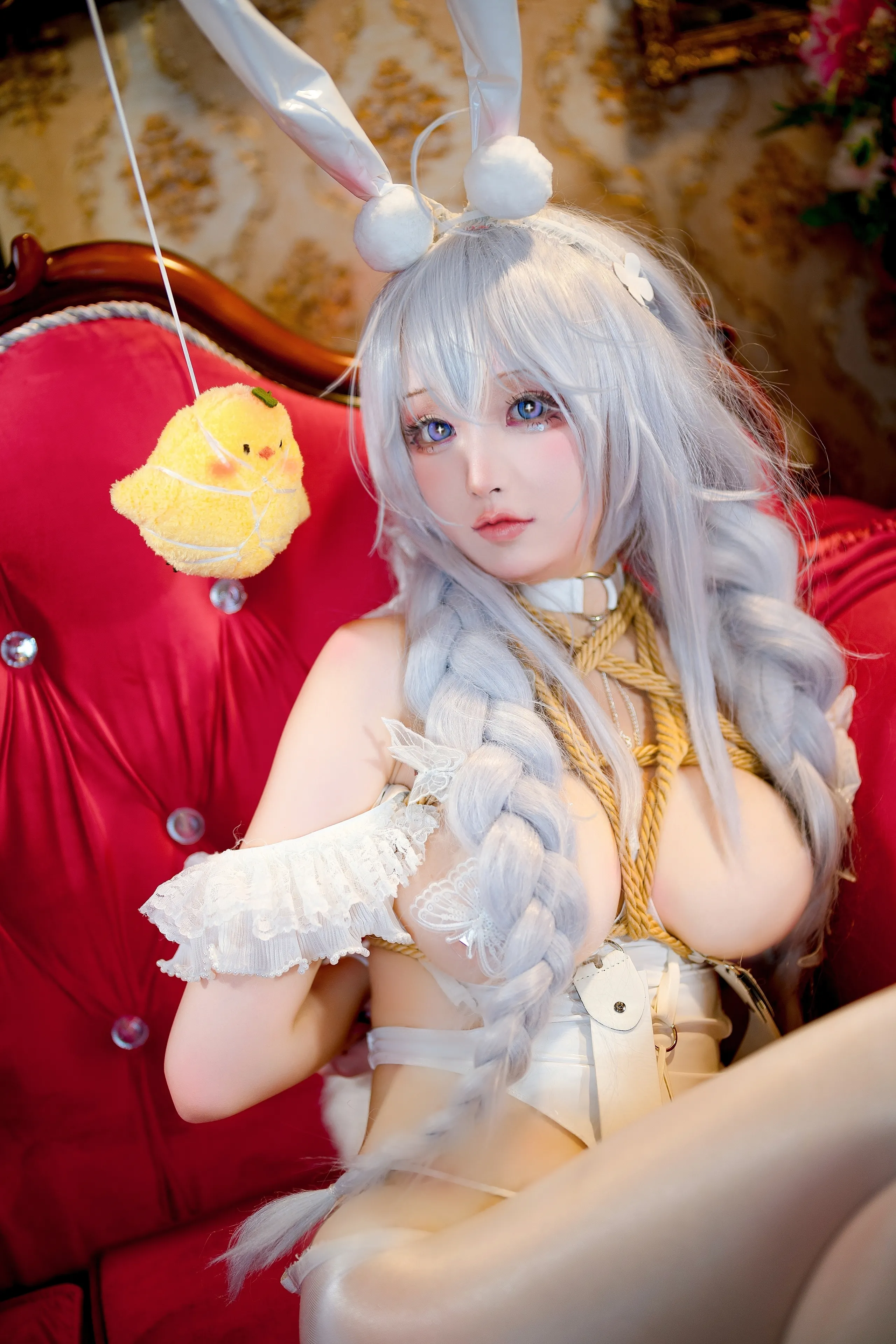 Đọc truyện hentai Tuyển tập Albums siêu phẩm Cosplay - Chap 990 - Xiao Jili - Azur Lane Vicious Lazy White Rabbit