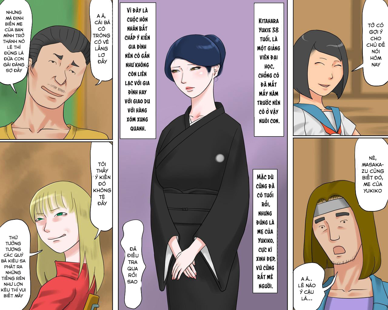 Đọc truyện hentai Dorei Onna Kyoushi Yuriko (Ge) Ingoku no Shuuen - Chap 1