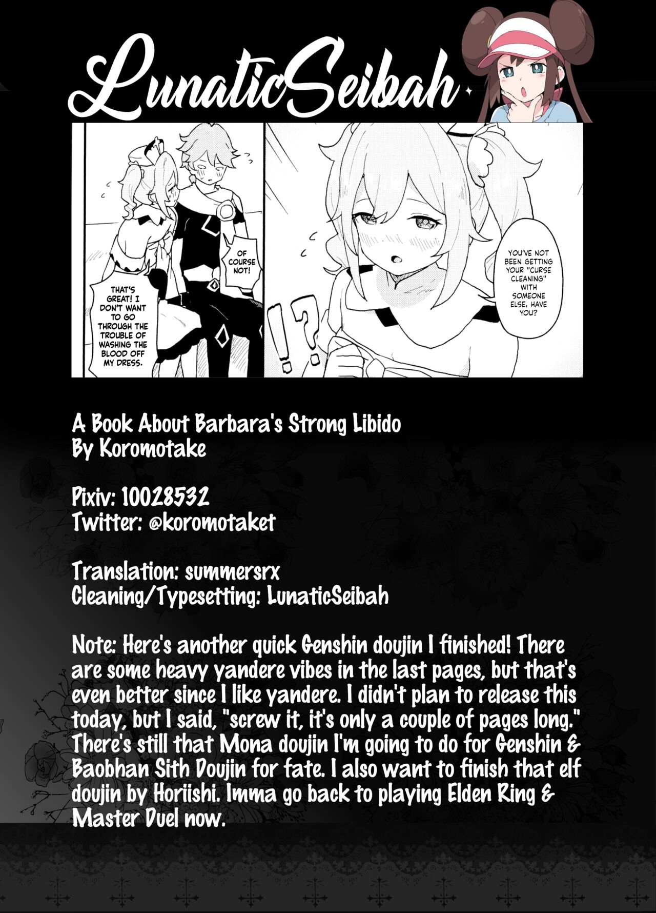 Đọc truyện hentai Seiyoku no Tsuyoi Barbara no Hanashi (Genshin Impact) - Oneshot