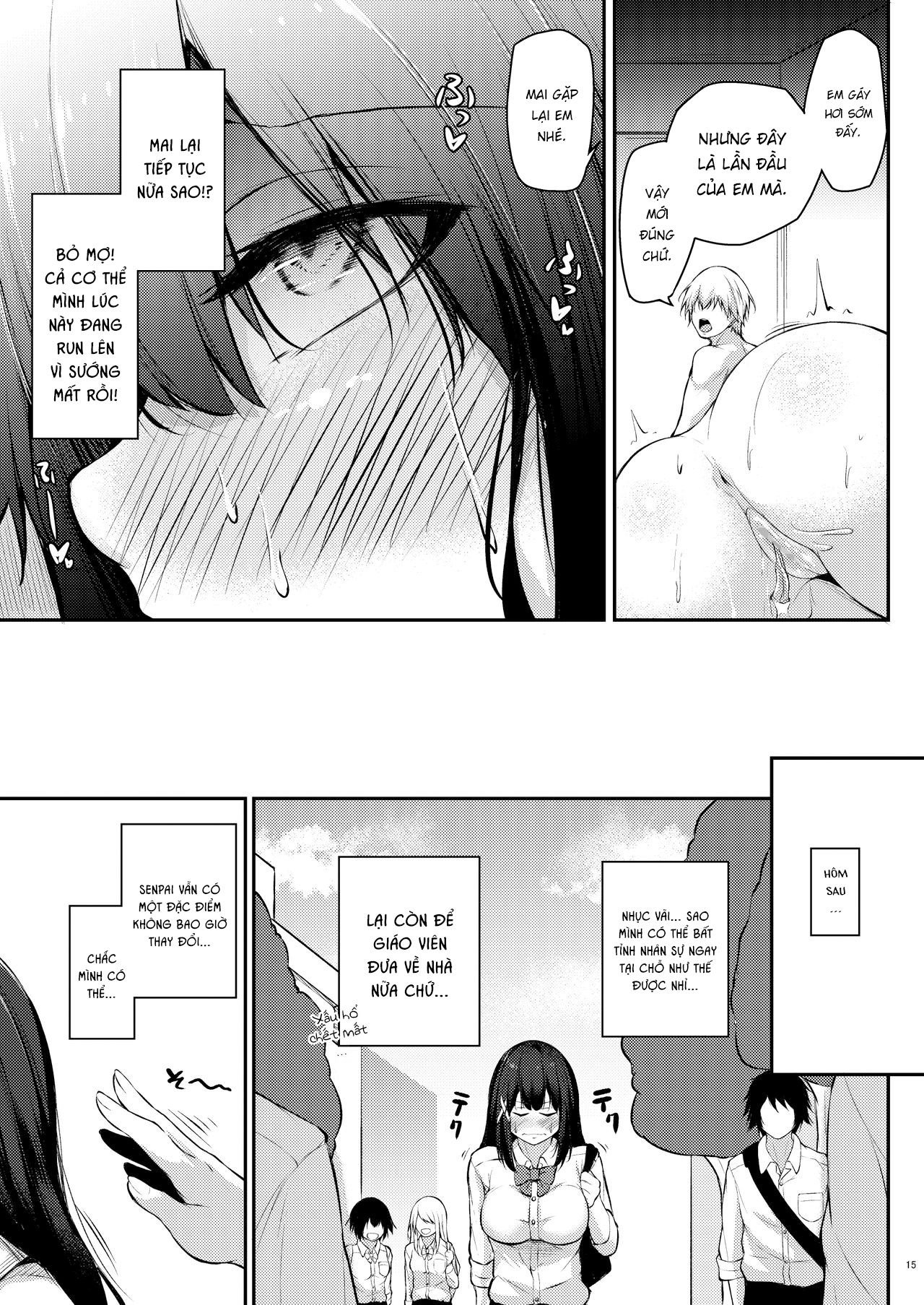 Đọc truyện hentai Kouhai Fuukiiin ni Yoru Furyou Senpai no Otoshikata - Oneshot