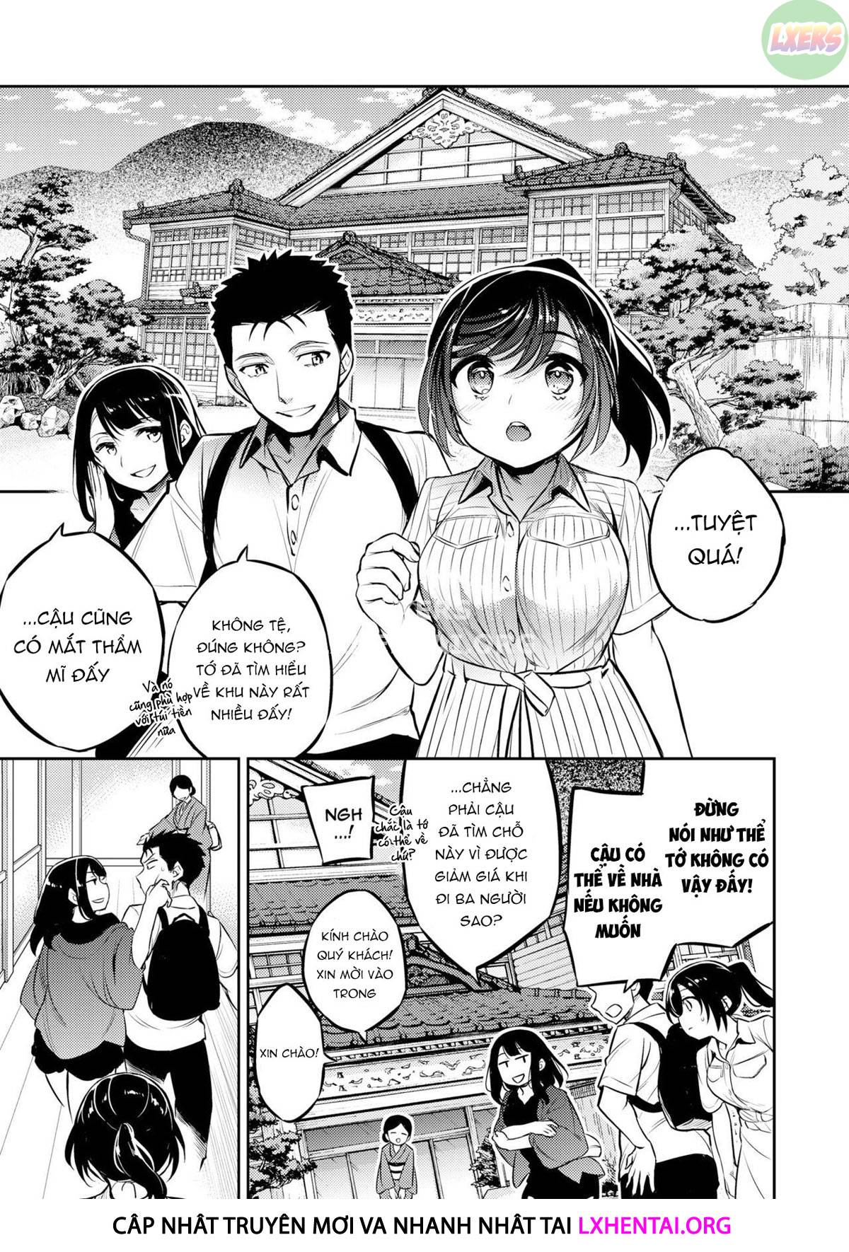 Đọc truyện hentai Sayuri - Kareshi to Hatsu H Mokuzen ni Chikan ni NTR-reta Shoujo - Chap 6 - While She is NTRing Her Boyfriend He is Busy Fucking Her Best Friend