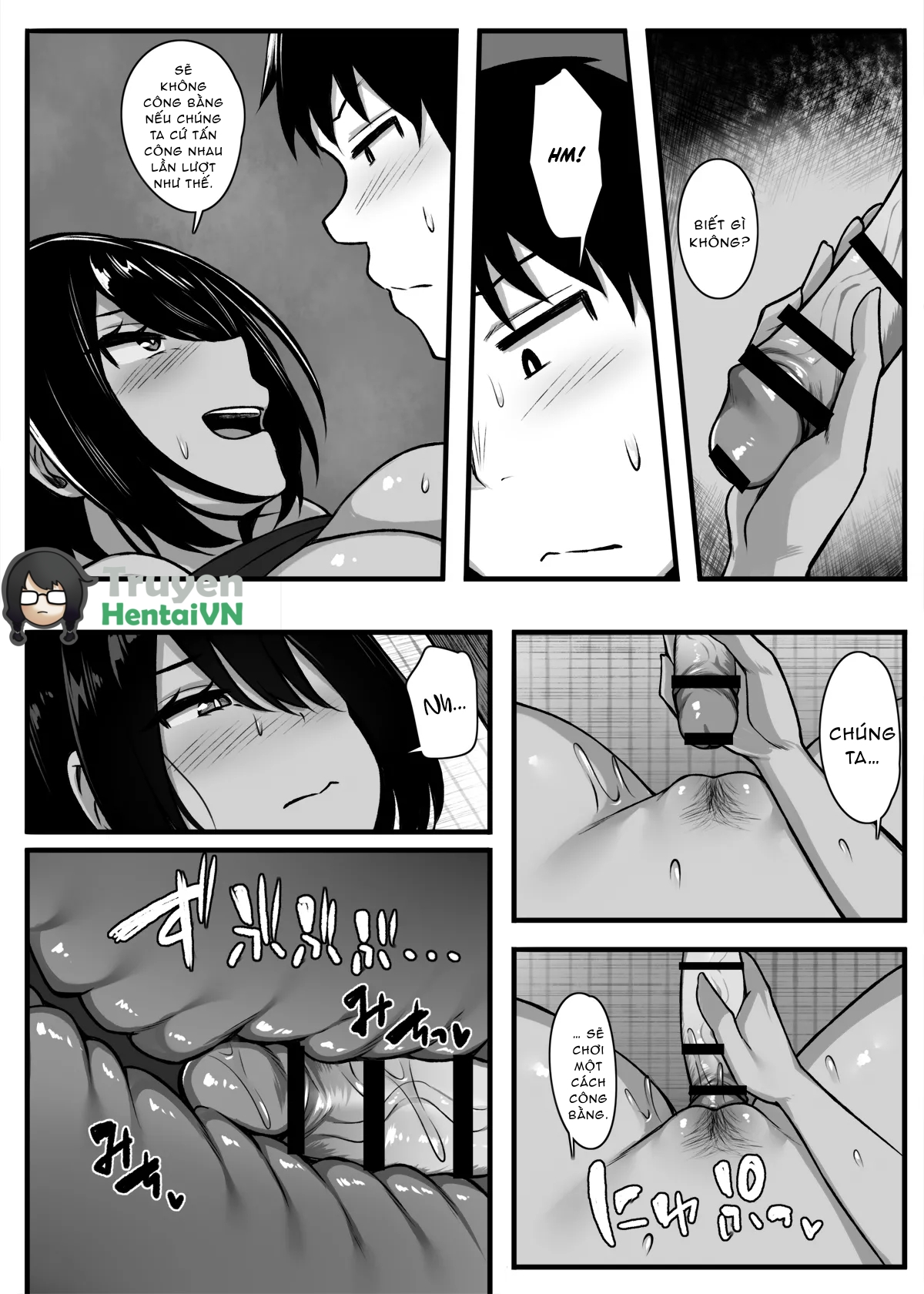 Đọc truyện hentai Makezu Girai na Osananajimi to H Shoubu suru Hanashi - Oneshot