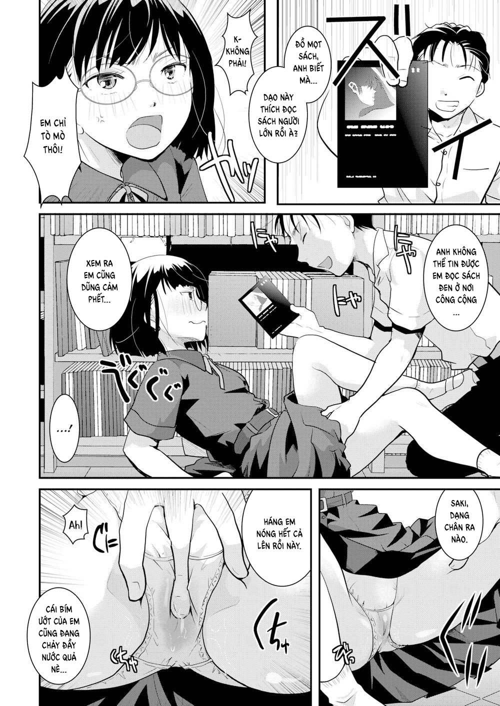 Đọc truyện hentai Quiet in the Library! - Oneshot