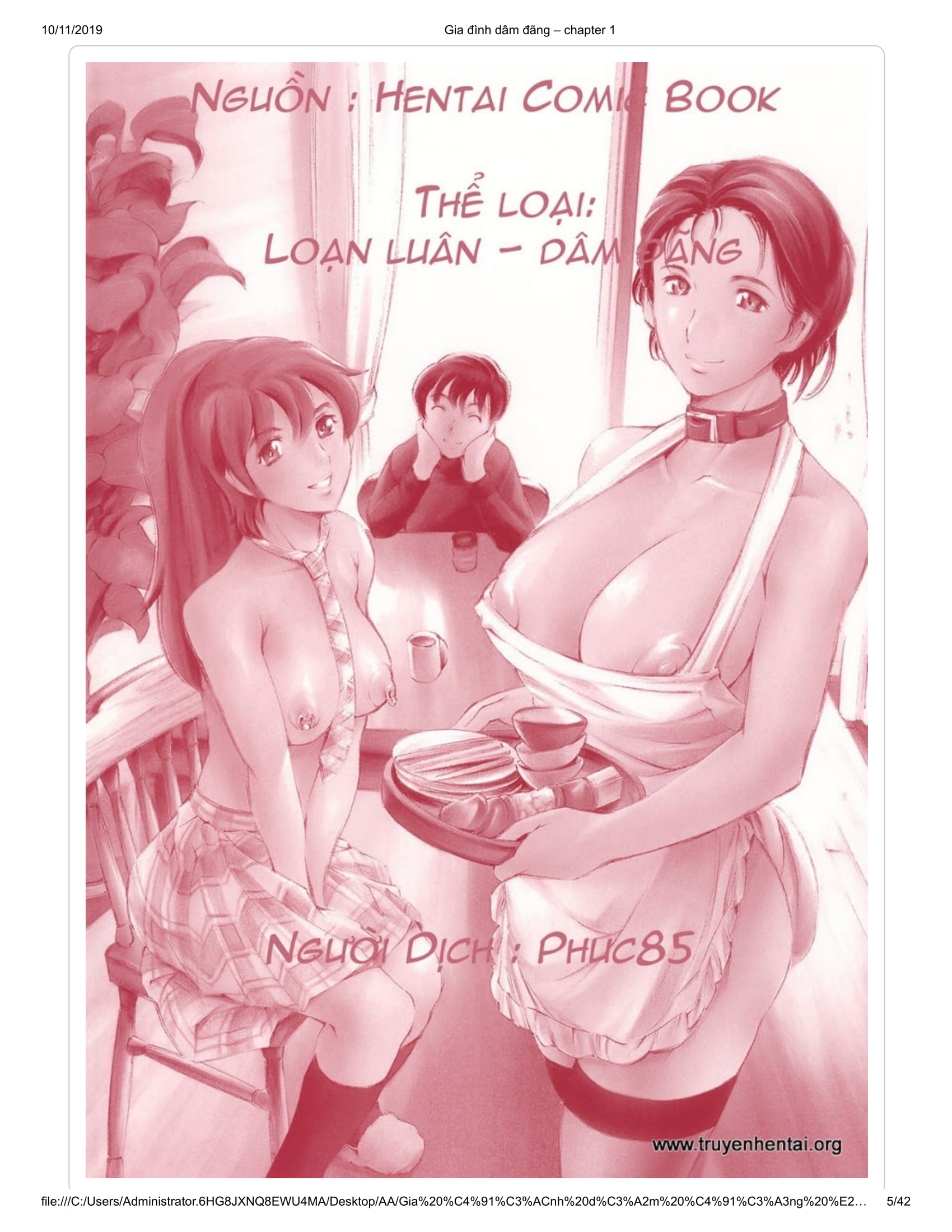 Đọc truyện hentai Katei no Jijou - Chap 1