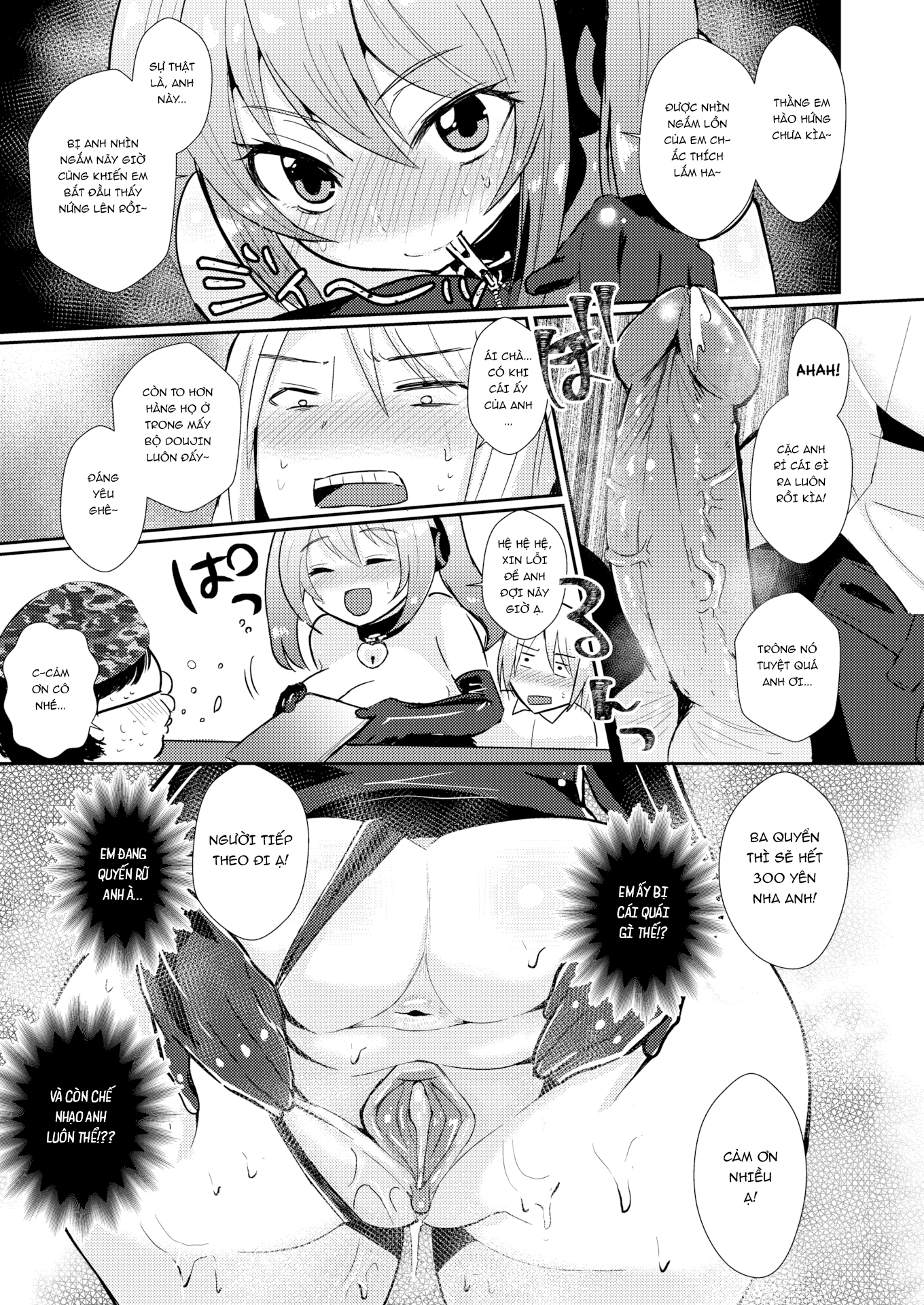 Đọc truyện hentai Cô em khóa dưới mộc mạc cùng câu lạc bộ của tôi đi làm người bán truyện ở quầy - Oneshot