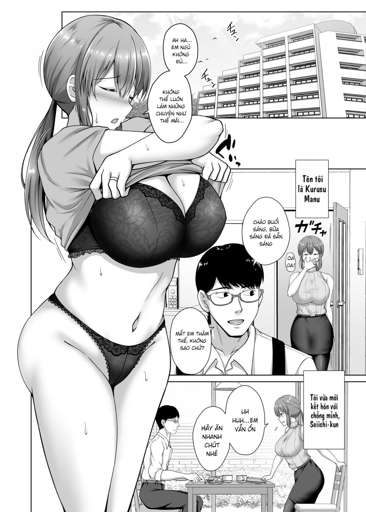 Đọc truyện hentai Choukyou Zumi Hitozuma OL wa Joushi ni Dakare Futatabi Ochiru - Oneshot