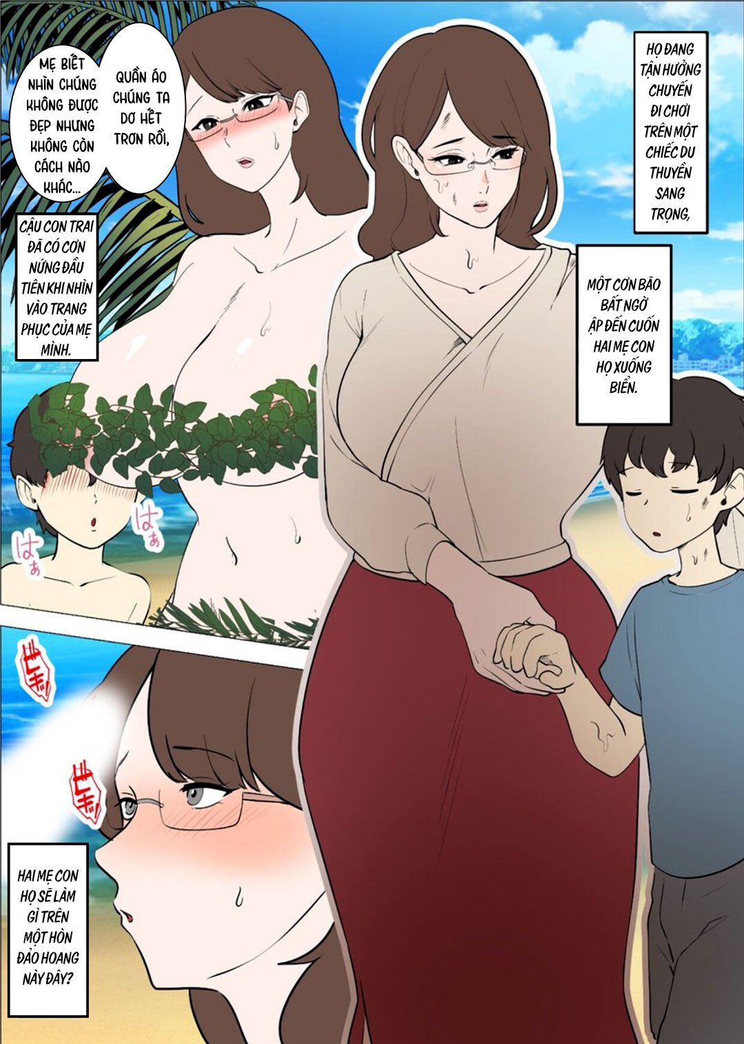 Đọc truyện hentai Mẹ và con trai dạt vào hoang đảo - Oneshot
