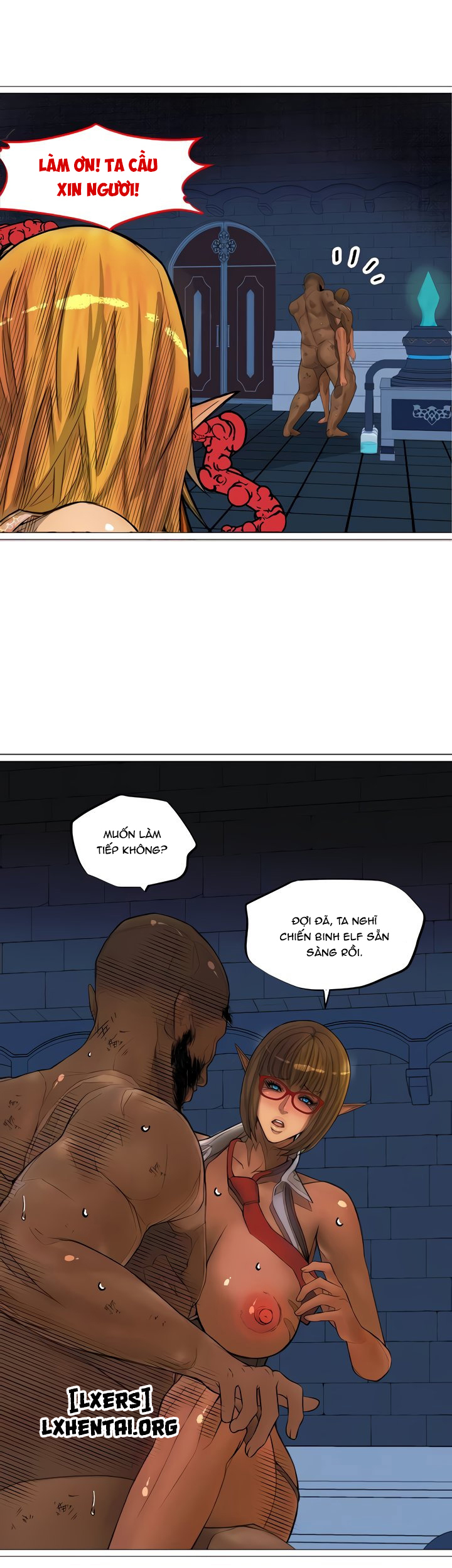 Đọc truyện hentai Nữ Hoàng Dark Elf Và Nô Lệ Orc - Chap 27