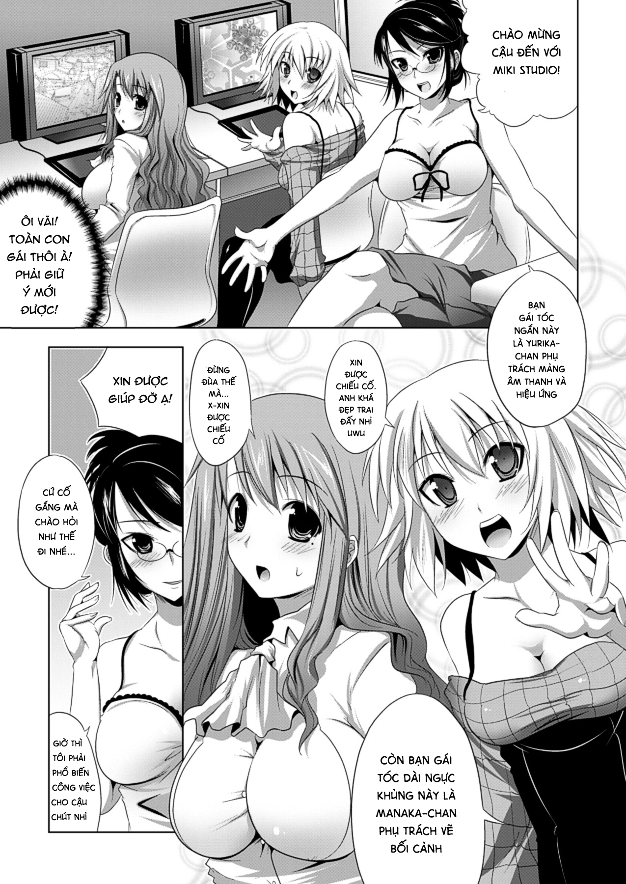 Đọc truyện hentai Trải nghiệm làm họa sĩ cùng các em họa sĩ xinh đẹp - Chap 1: Anh trợ lý may mắn
