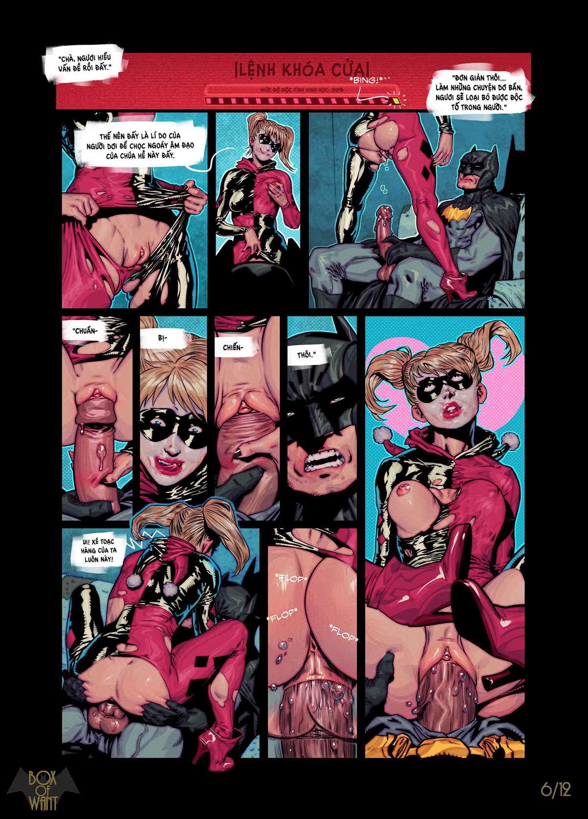 Đọc truyện hentai Cạm bẫy chết người của Harley Quinn - Siêu phẩm Comic