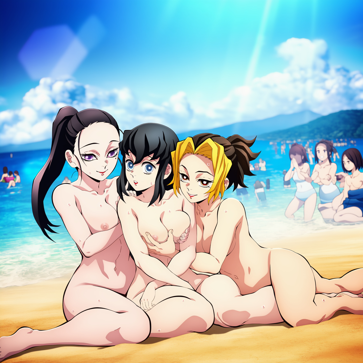 Đọc truyện hentai Tuyển tập Albums Art hentai - Chap 503 - A kunoichi captured by a demon and humiliated