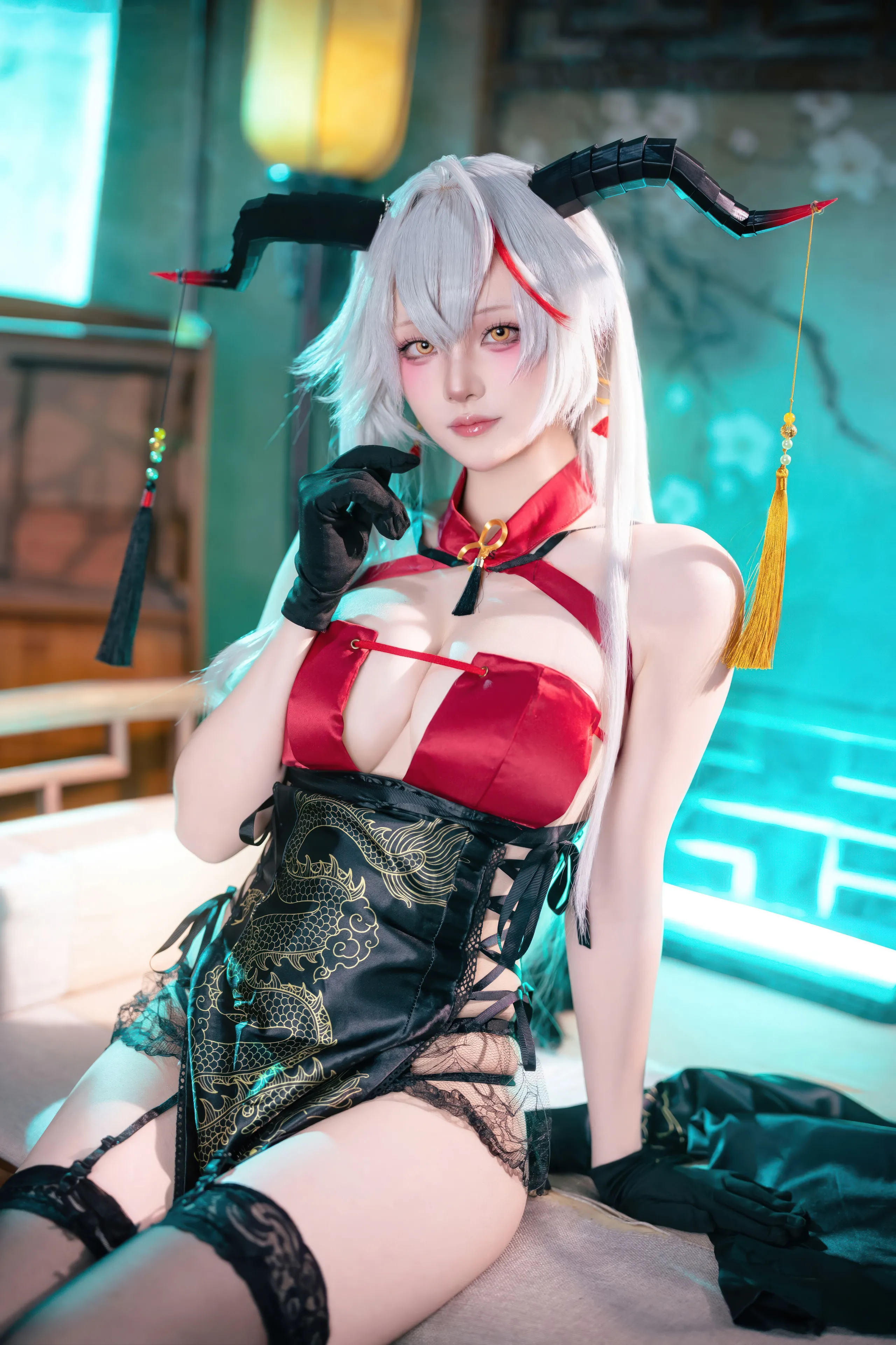 Đọc truyện hentai Tuyển tập Albums siêu phẩm Cosplay - Chap 1125 - Yukako - Azur Lane Aegir Cheongsam