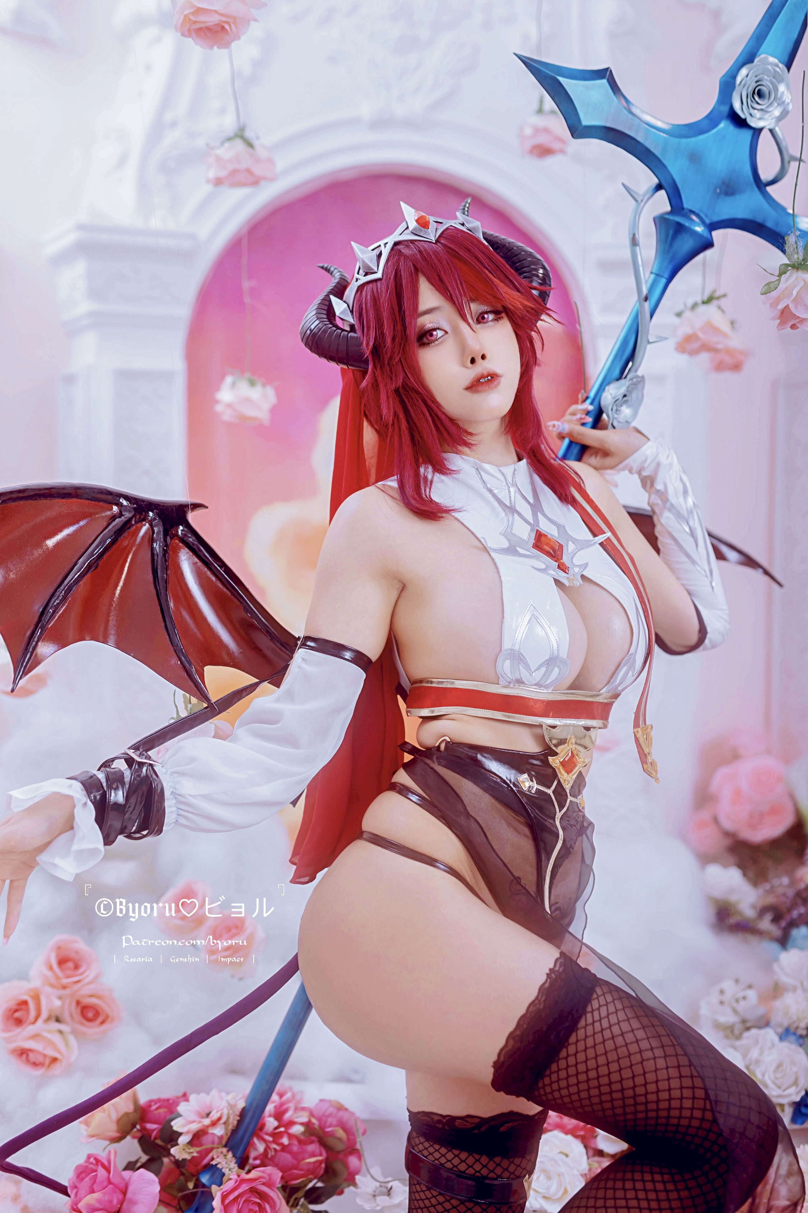 Đọc truyện hentai Tuyển tập Albums siêu phẩm Cosplay - Chap 1215 - Byoru - Rosaria Succubus (Genshin Impact)