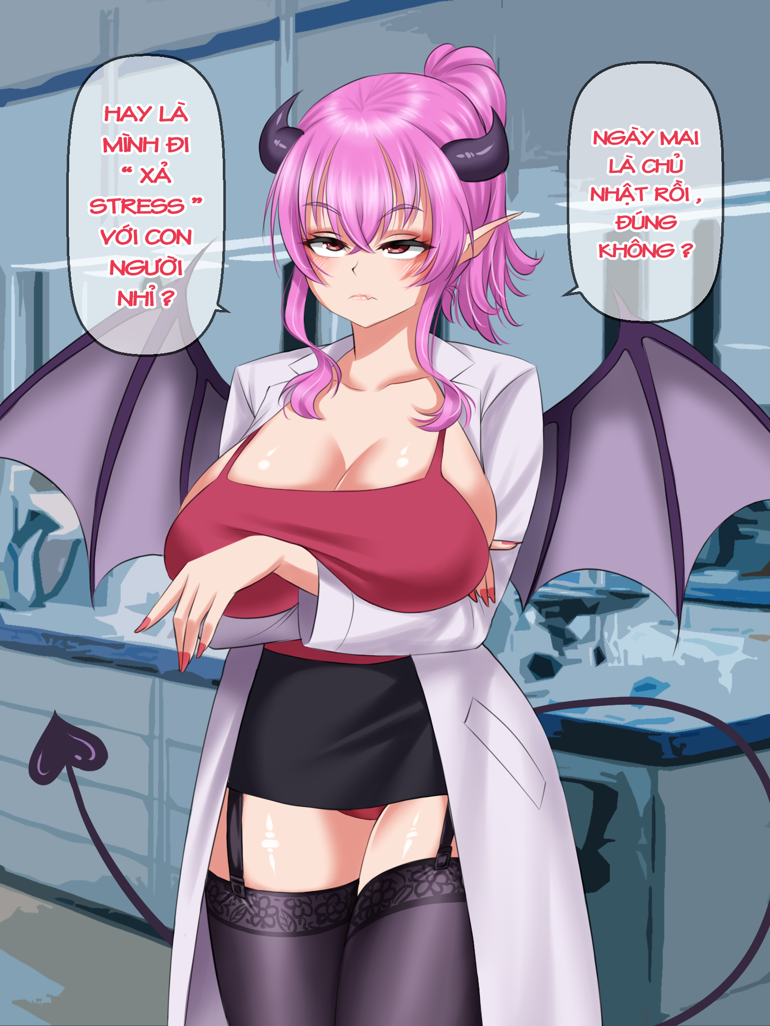 Đọc truyện hentai Ngày xả stress của Succubus - Chap 2.