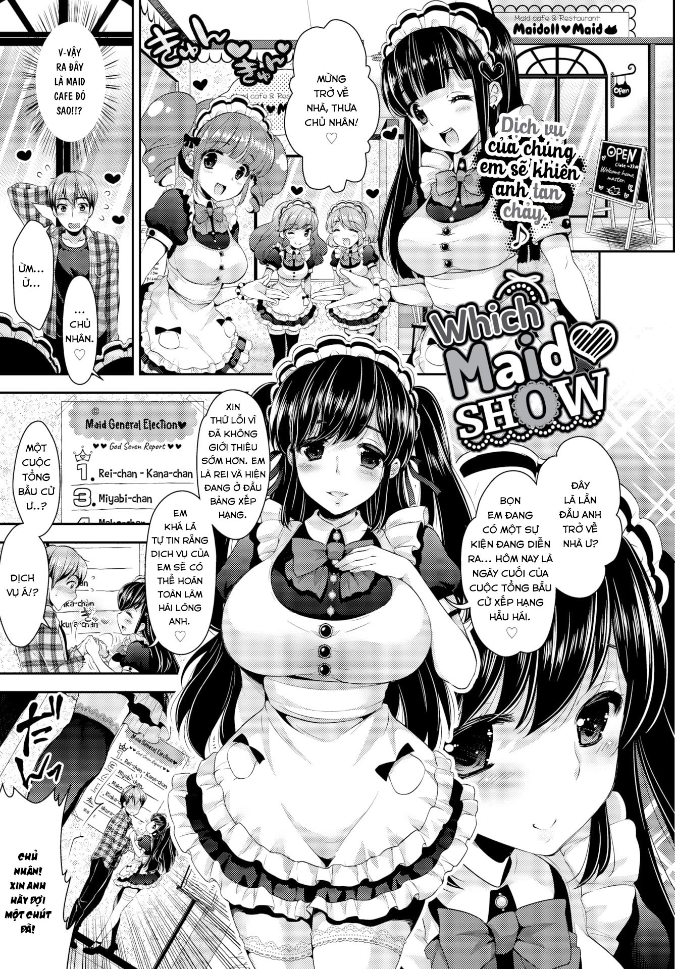 Đọc truyện hentai Which Maid ❤ Show - Oneshot [Không Che]