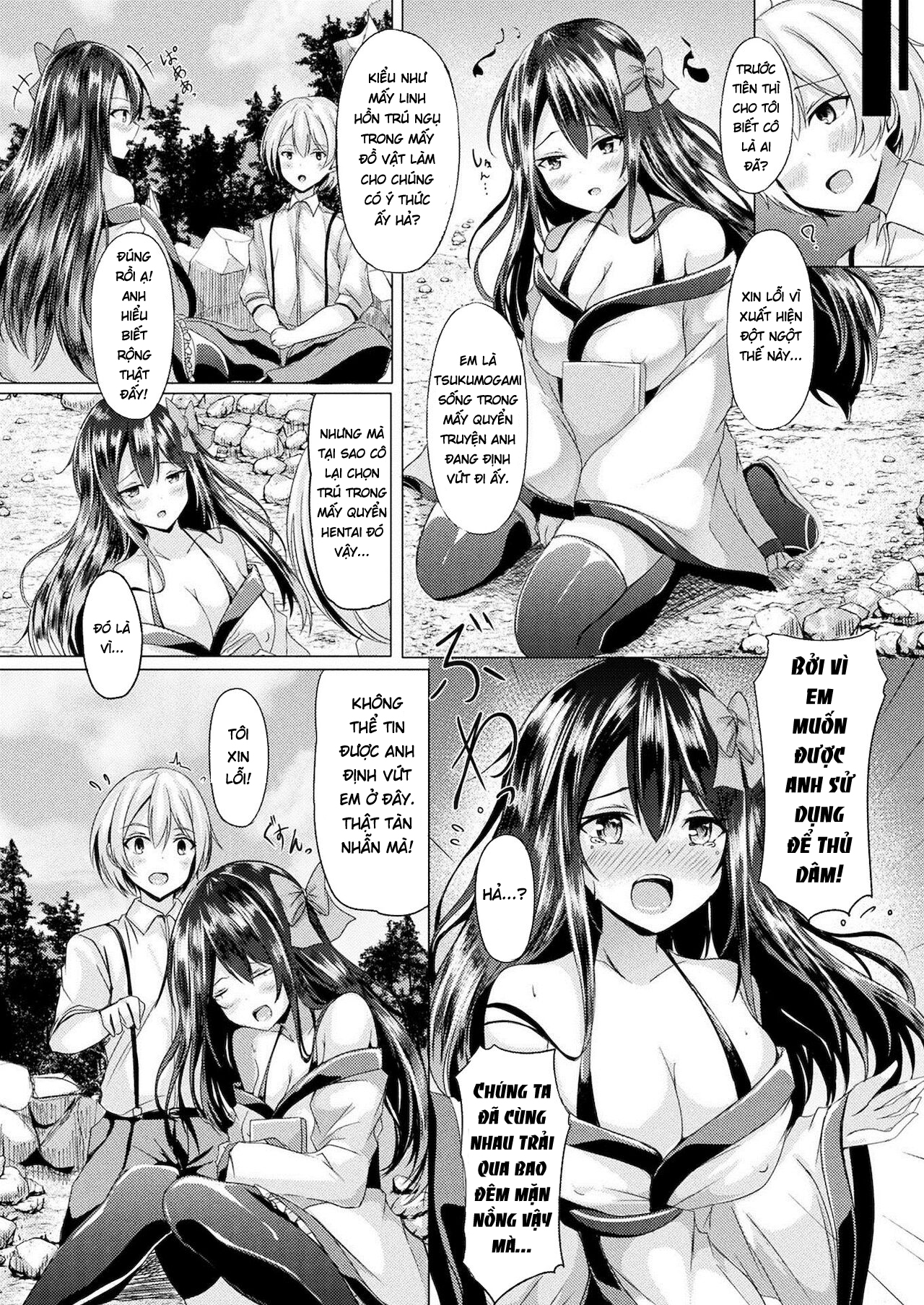 Đọc truyện hentai Làm ơn đi mà Tsukumogami-sama! - Oneshot