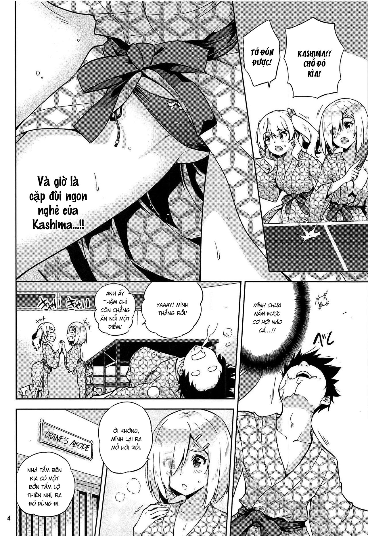 Đọc truyện hentai Kashima và Hamakaze ở suối nước nóng - Oneshot