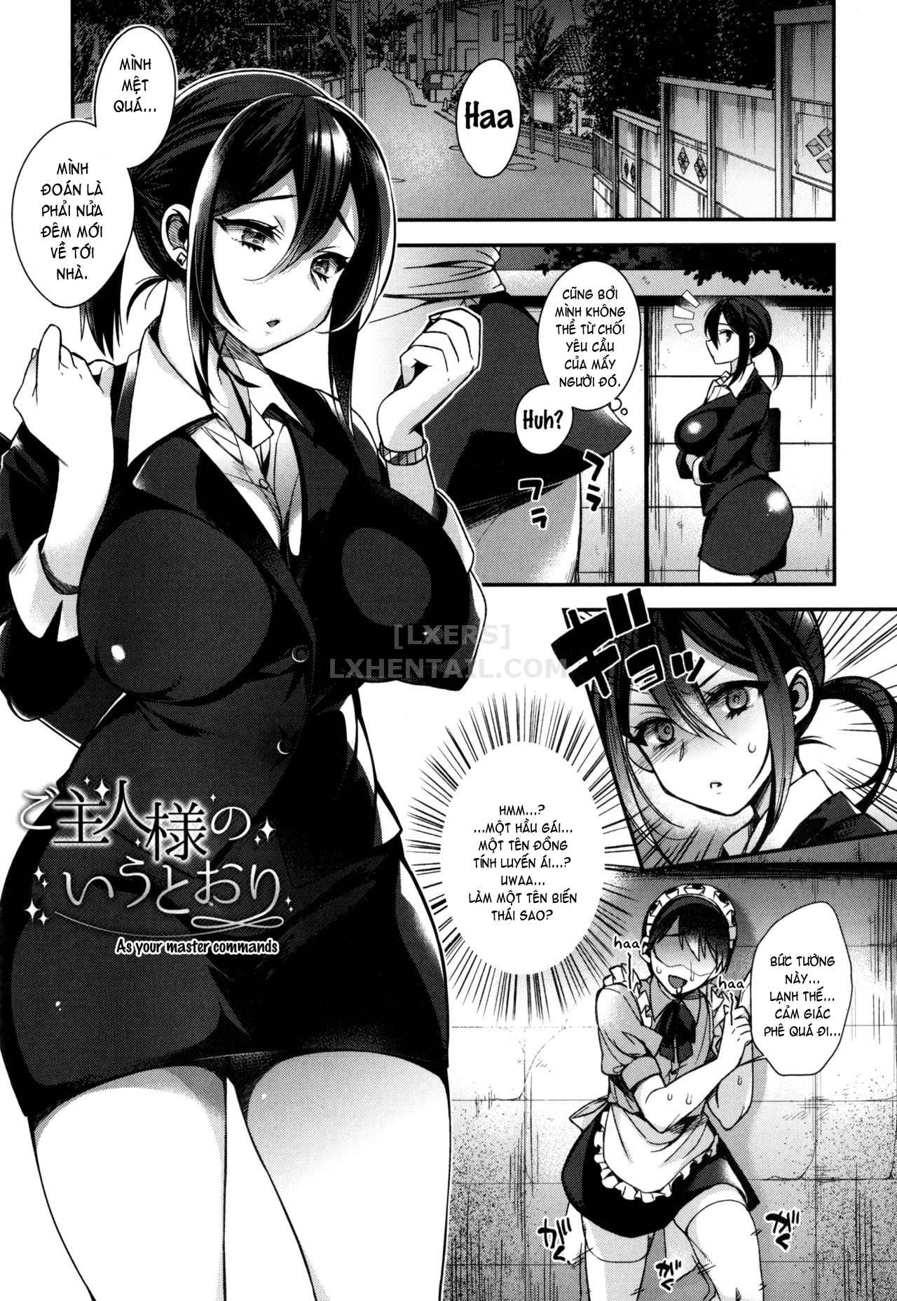 Đọc truyện hentai Ojou-Sama To Maid No Midara Na Seikatsu - Chap 1