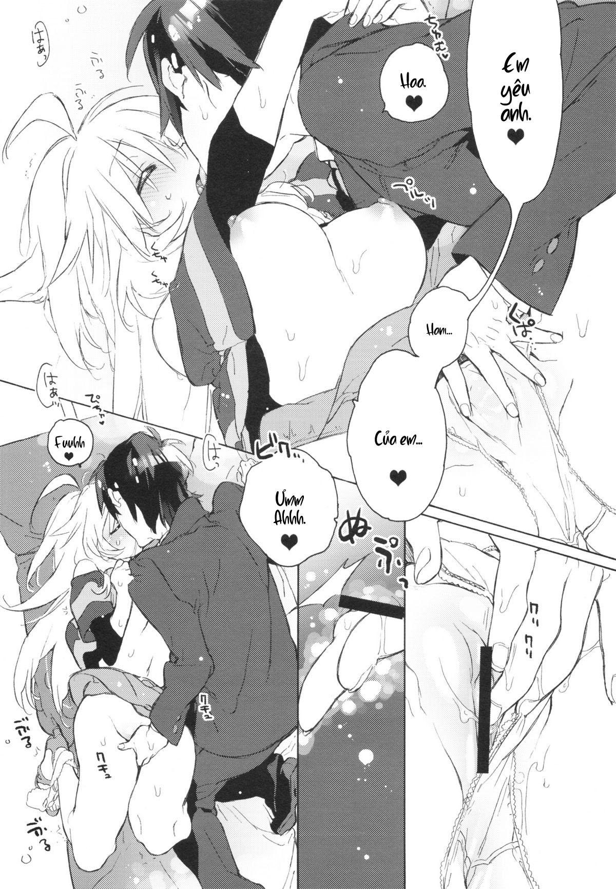 Đọc truyện hentai Miki Hoshii series - Anh đến để được yêu em với bó hoa trên tay