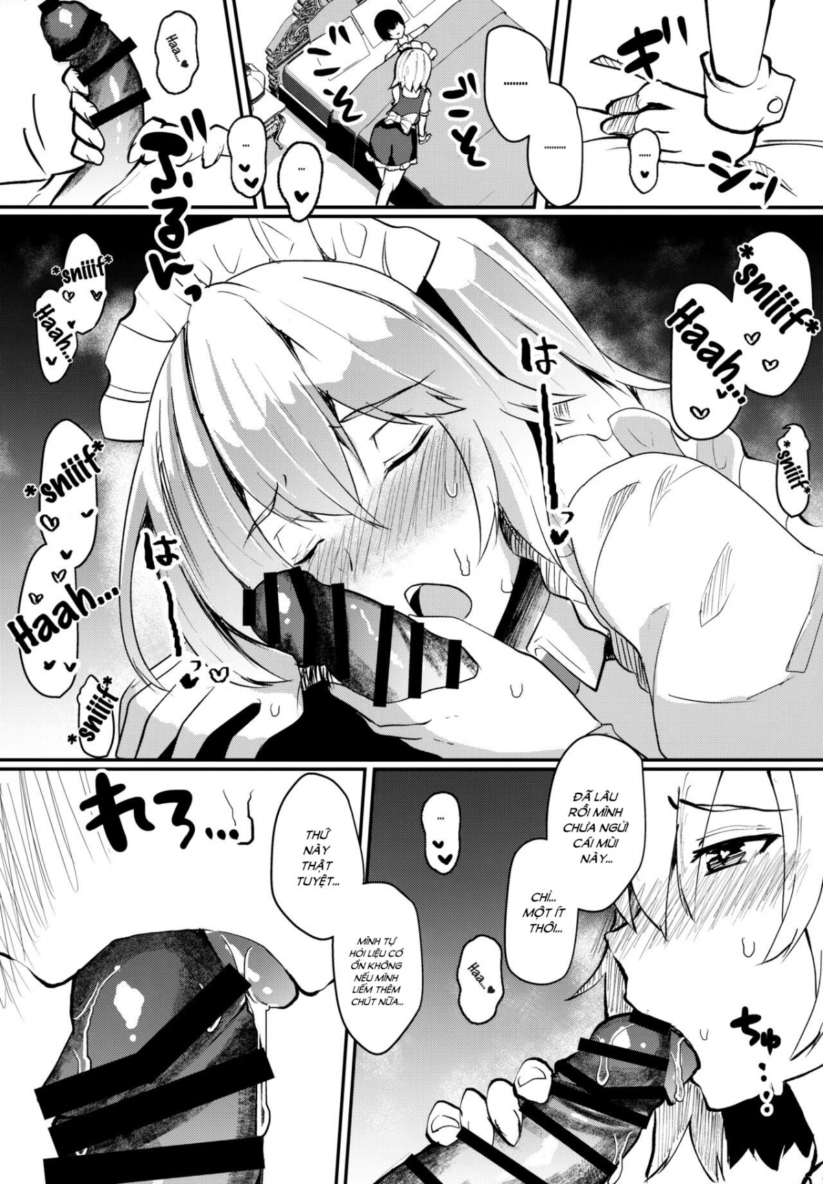 Đọc truyện hentai Hầu gái thèm muốn chủ nhân - Oneshot