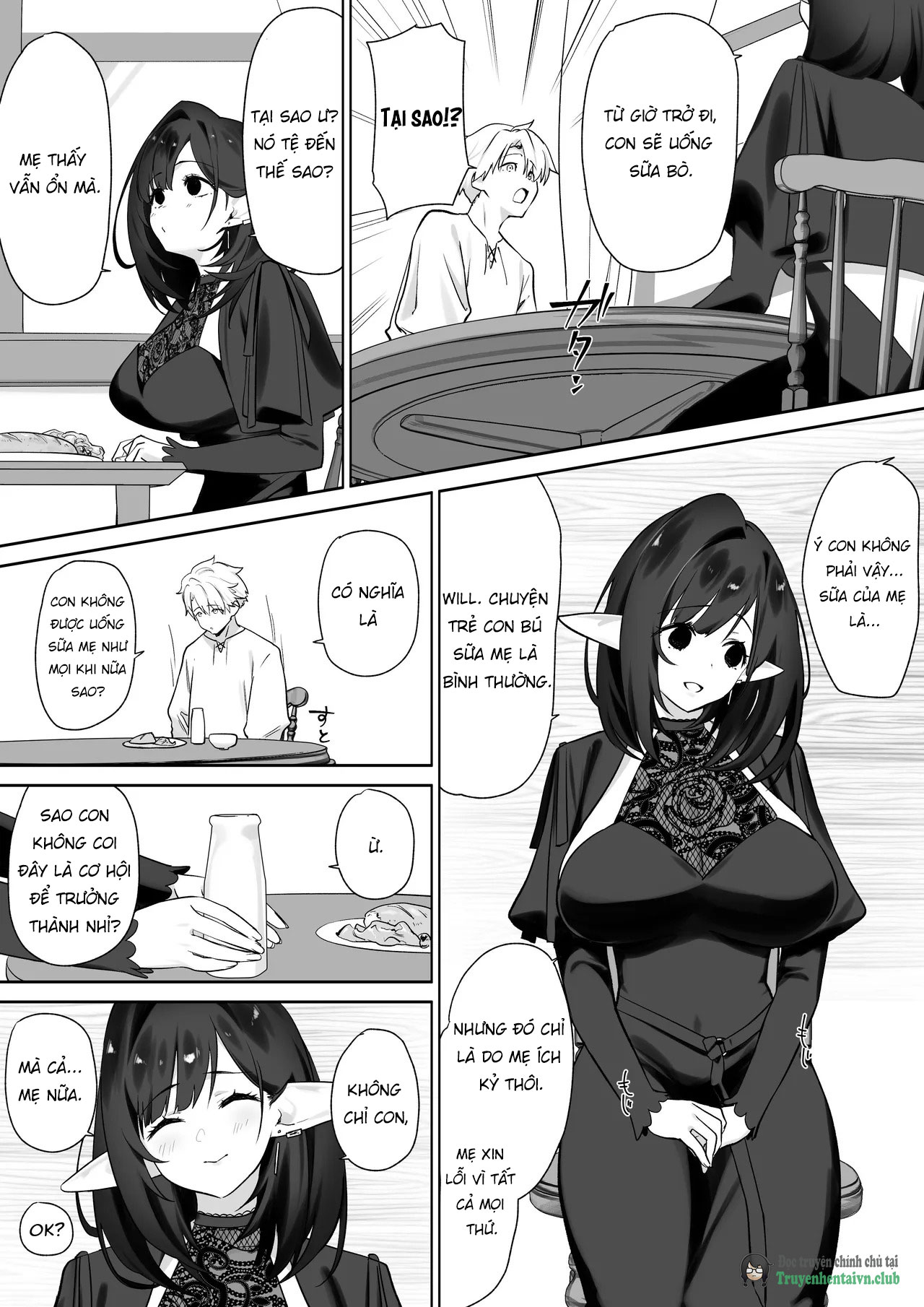 Đọc truyện hentai Elf no Milk de Otona ni Narimashita - Oneshot