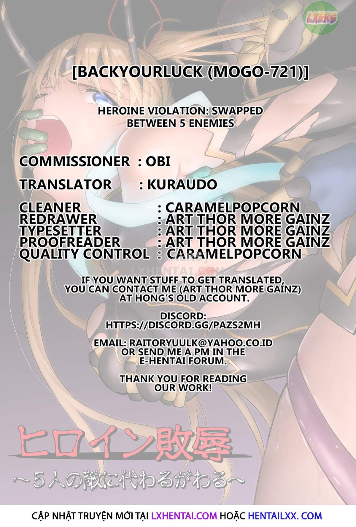 Đọc truyện hentai Heroine Violation: Swapped Between 5 Enemies - Oneshot