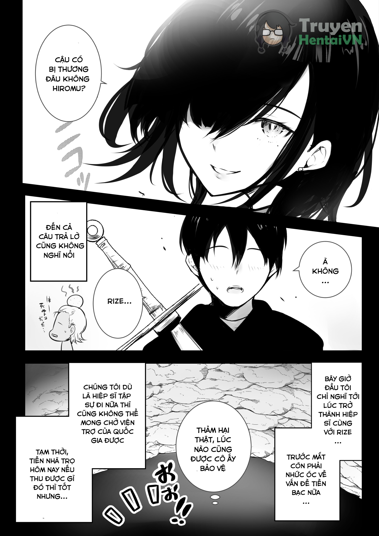 Đọc truyện hentai Onna-kishi Rize wa Koyoi mo Maotoko ni Idakareru 2 - Oneshot