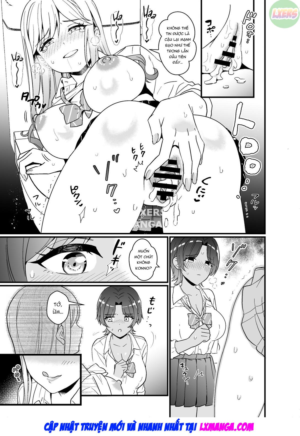 Đọc truyện hentai That Time Gyarus Asked Me To Grope Their Tits After Class - Oneshot