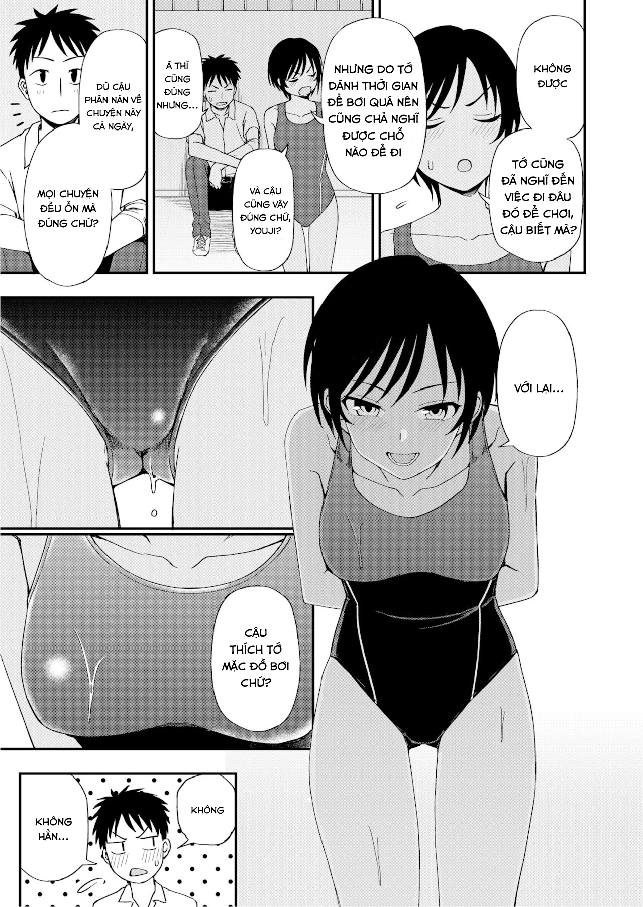 Đọc truyện hentai Bạn gái bên hồ bơi - Oneshot