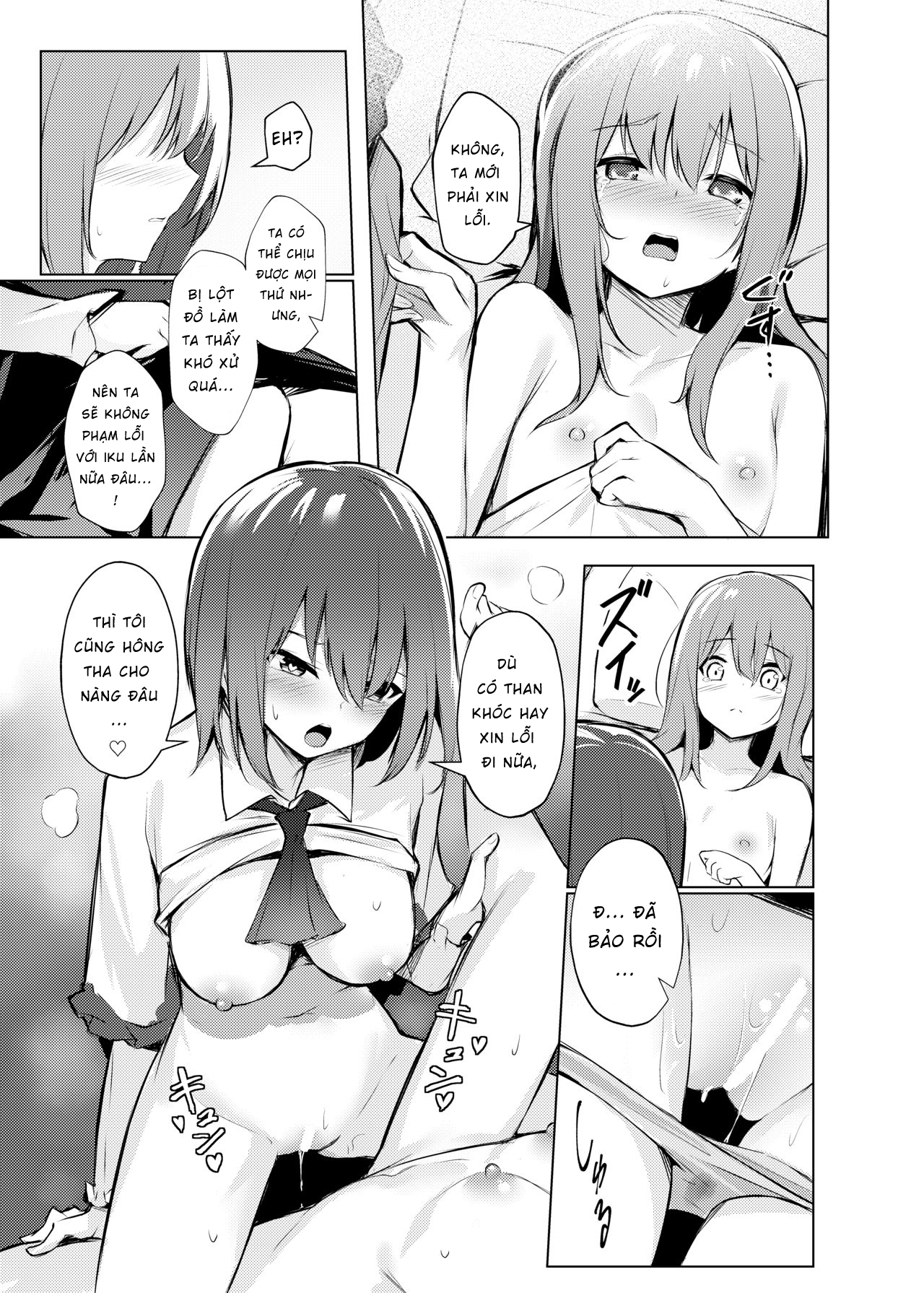 Đọc truyện hentai Tenshi-chan ga Iku-san ni Oshioki sareru Hon (Touhou Project) - Oneshot