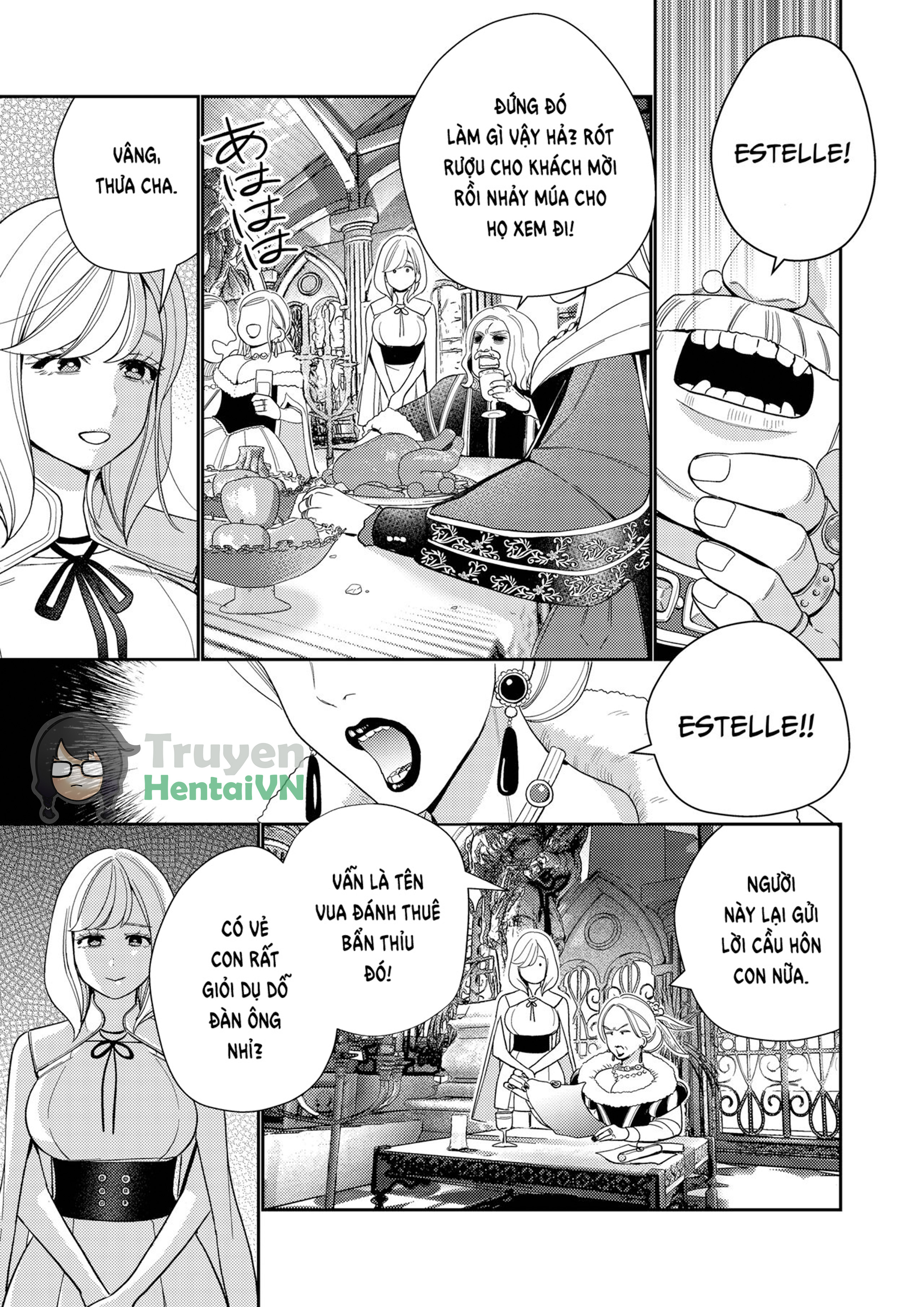 Đọc truyện hentai Seijo wa Tekikoku no Ou ni Otosareru - Oneshot