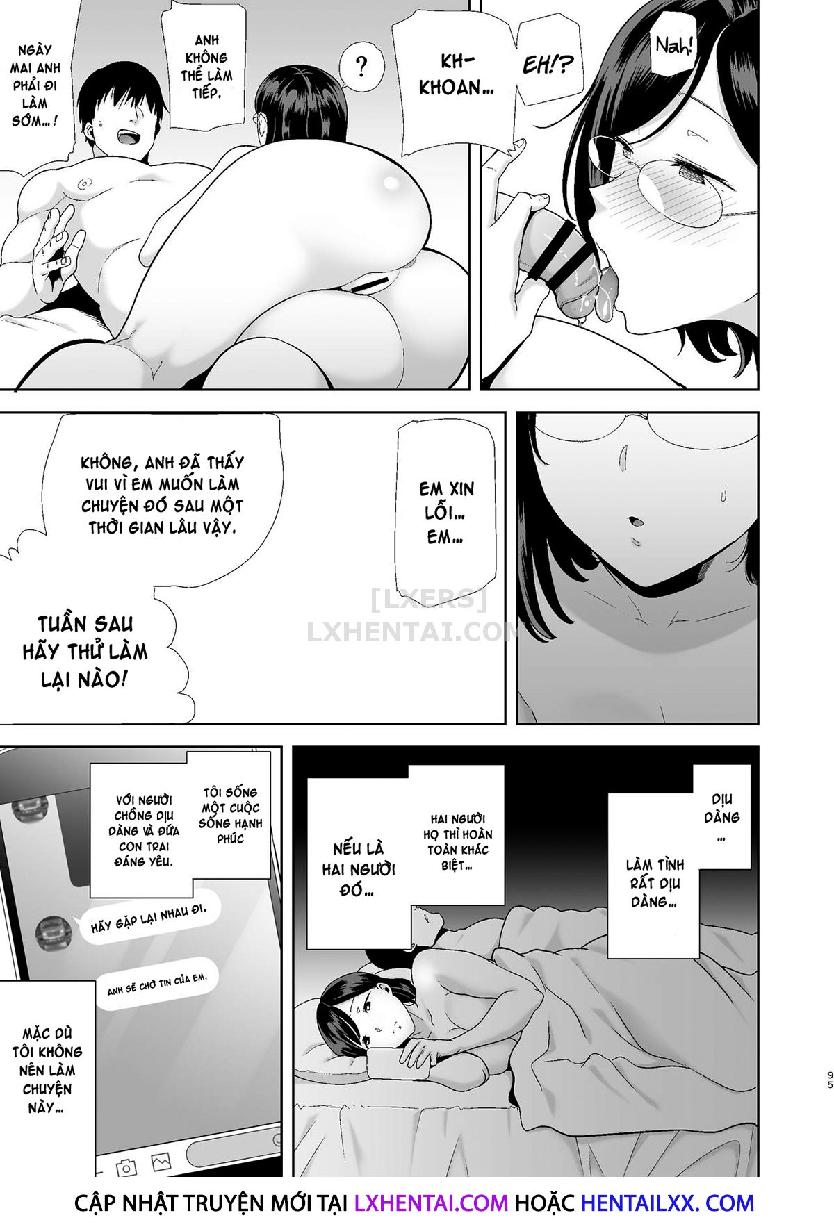 Đọc truyện hentai Natsuzuma ~Natsu, Ryokan, Nanpa Otoko-Tachi Ni Ochita Tsuma~ - Chap 2 - Có che | [END]