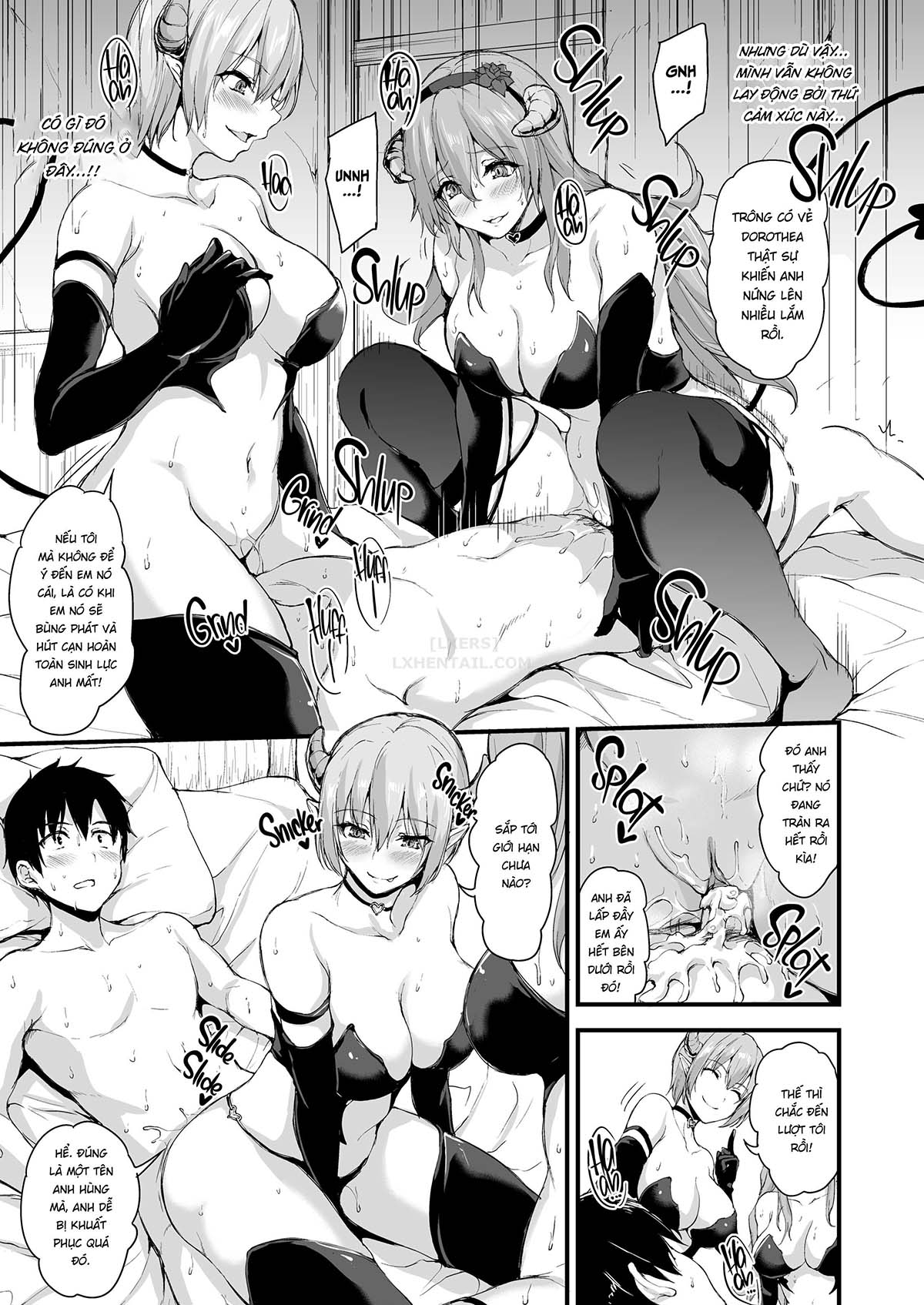 Đọc truyện hentai Tales of a Harem in Another World - Chap 5 - Ambushed! The Wild Succubus Sisters Appear!