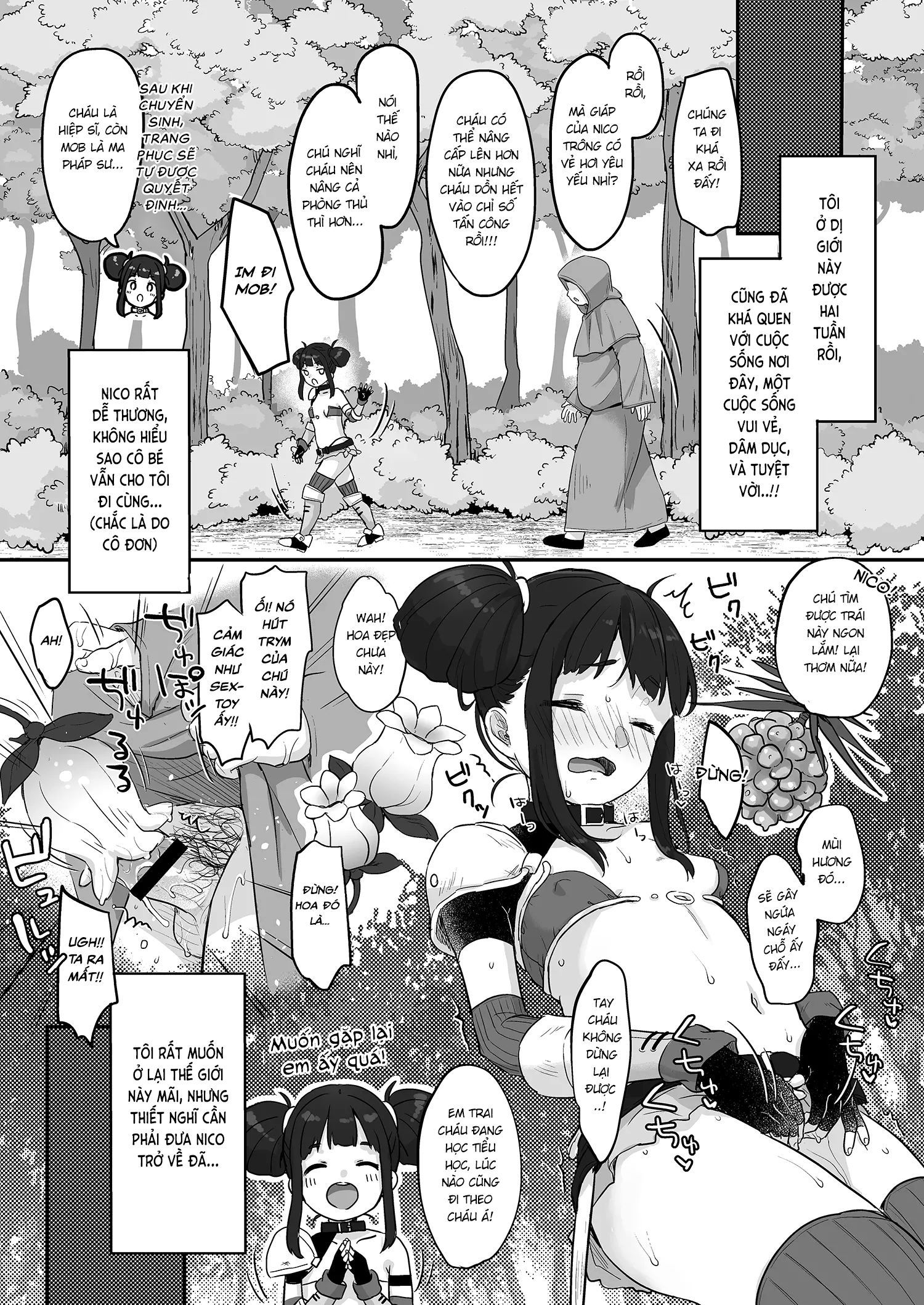 Đọc truyện hentai Hành trình mạo hiểm dị giới của Nico và Mob - Oneshot