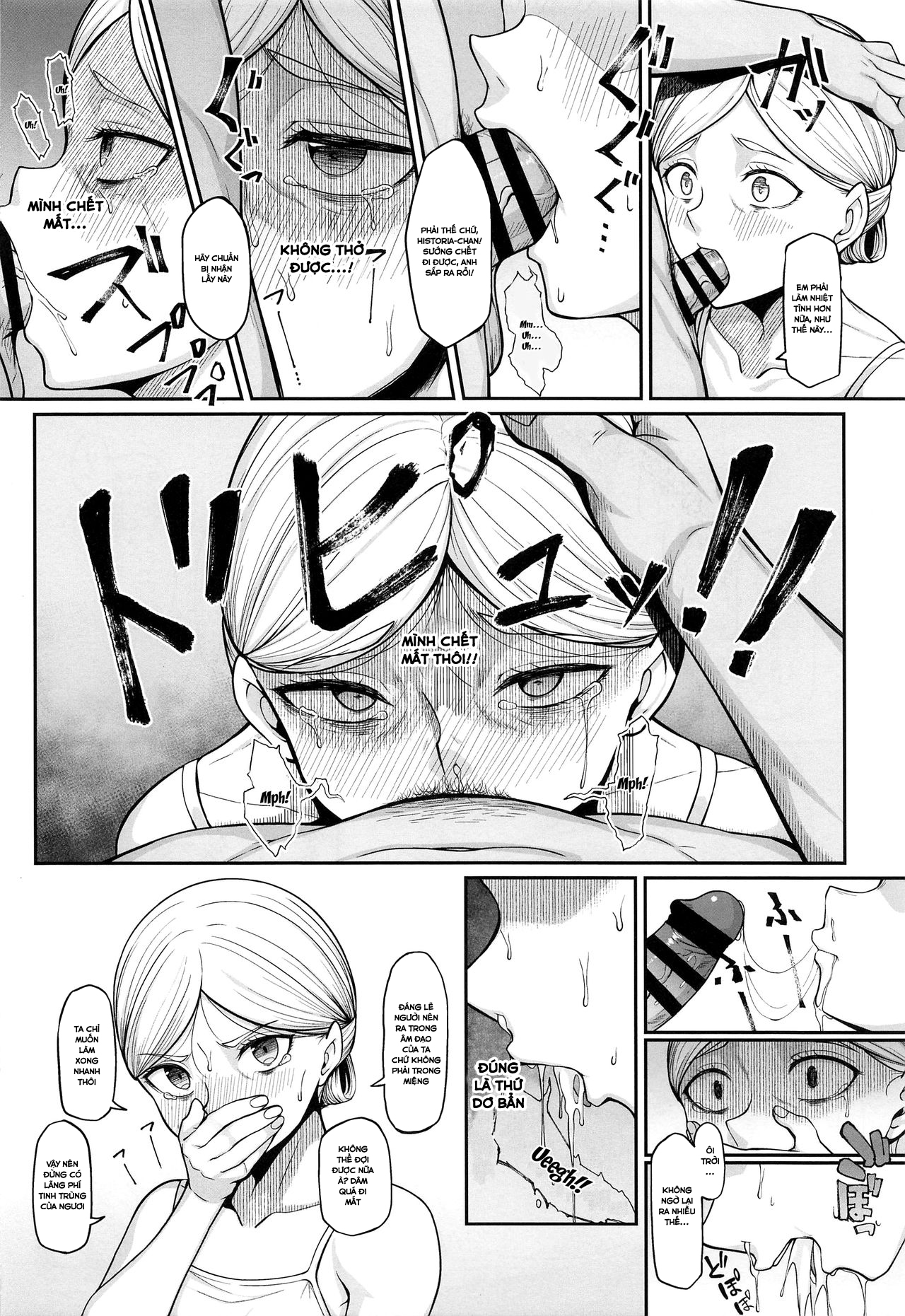 Đọc truyện hentai Kairaku Ochi shita Botebara Joou Historia (Shingeki no Kyojin) - Oneshot