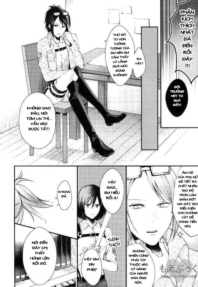 Đọc truyện hentai Chẳng thể đợi chờ (Shingeki no Kyojin) - Oneshot