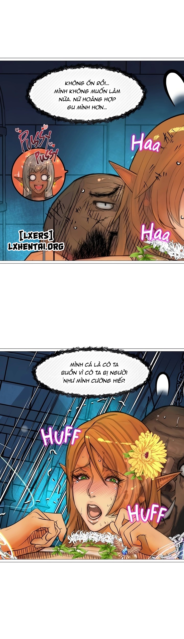 Đọc truyện hentai Nữ Hoàng Dark Elf Và Nô Lệ Orc - Chap 23