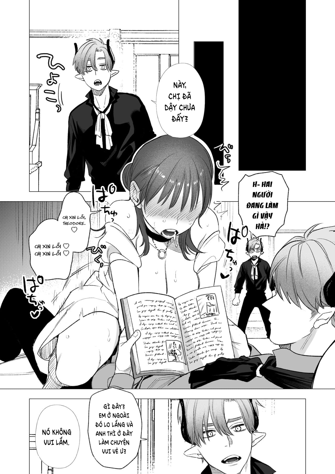 Đọc truyện hentai Tôi bị thôi miên giao phối với cặp song sinh nô lệ của bộ tộc rồng - Chap 3: Bí mật được hé lộ